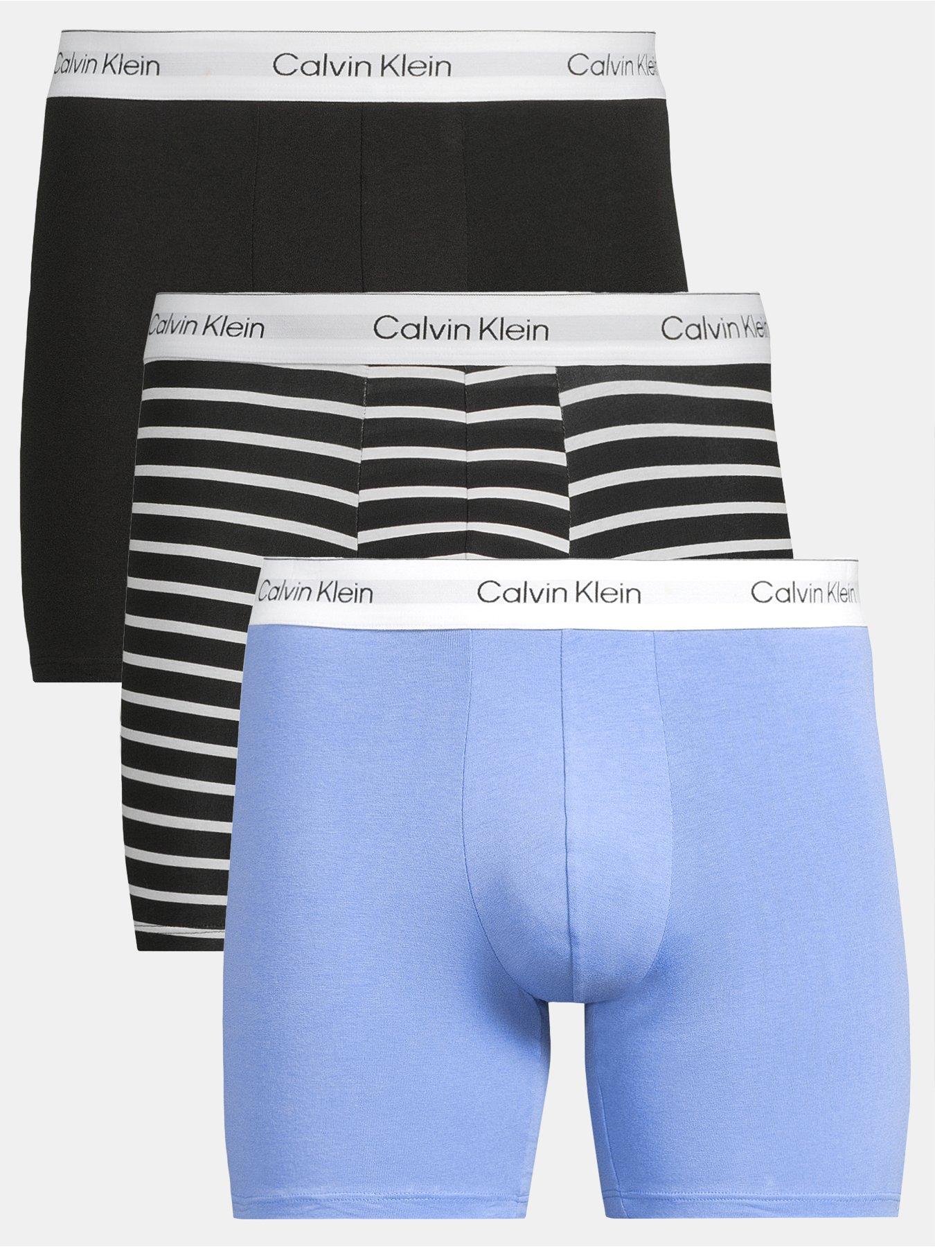 front image of calvin-klein-3-pack-trunks-assorted