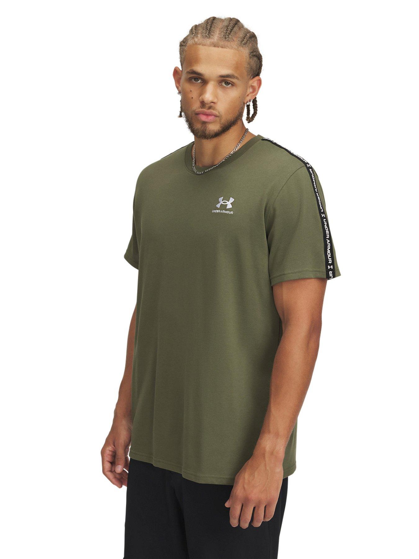 UNDER ARMOUR Mens Training Icon Heavyweight Taping T-Shirt - Green