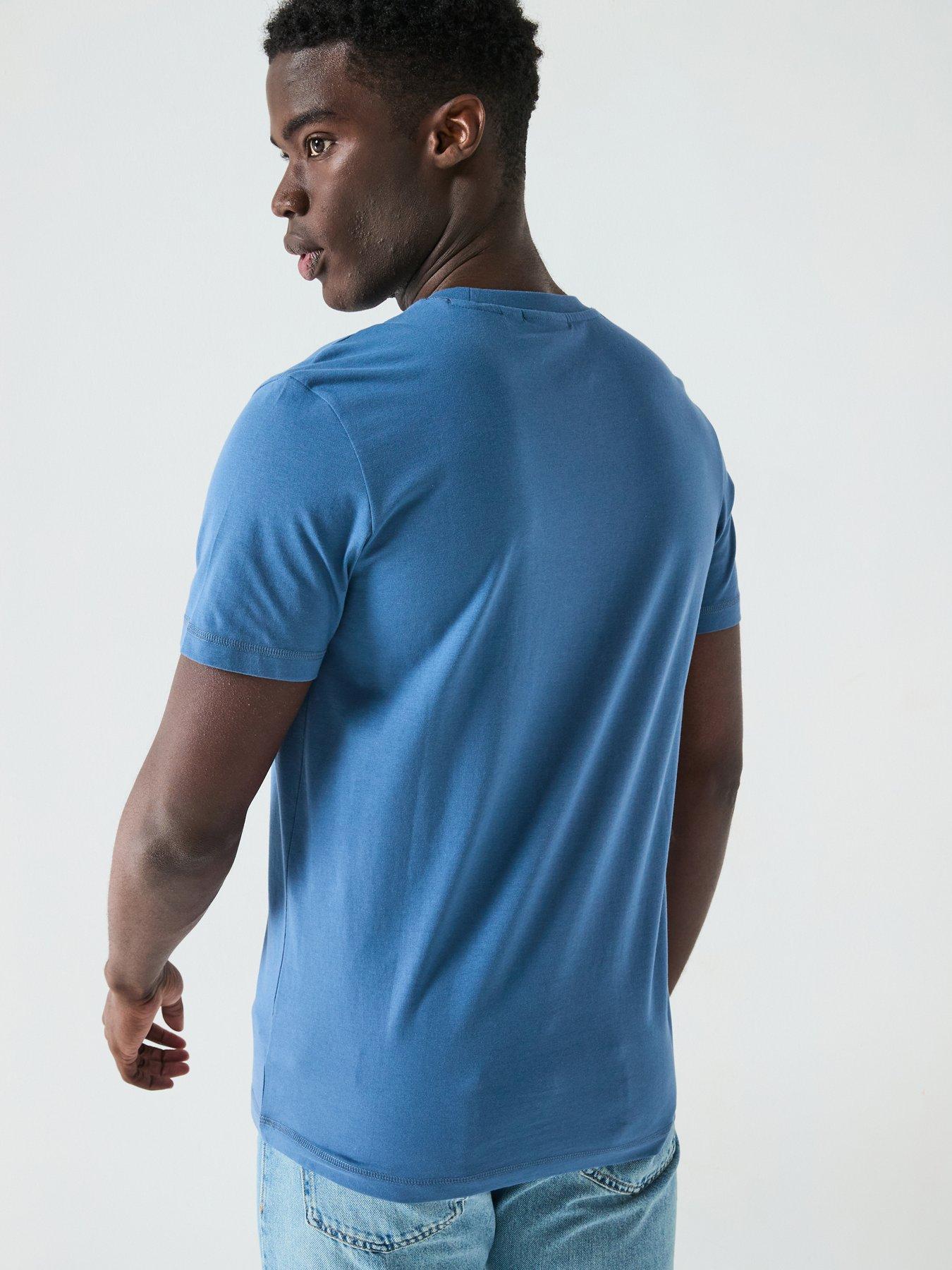 stillFront image of calvin-klein-jeans-plus-monologo-t-shirt-blue