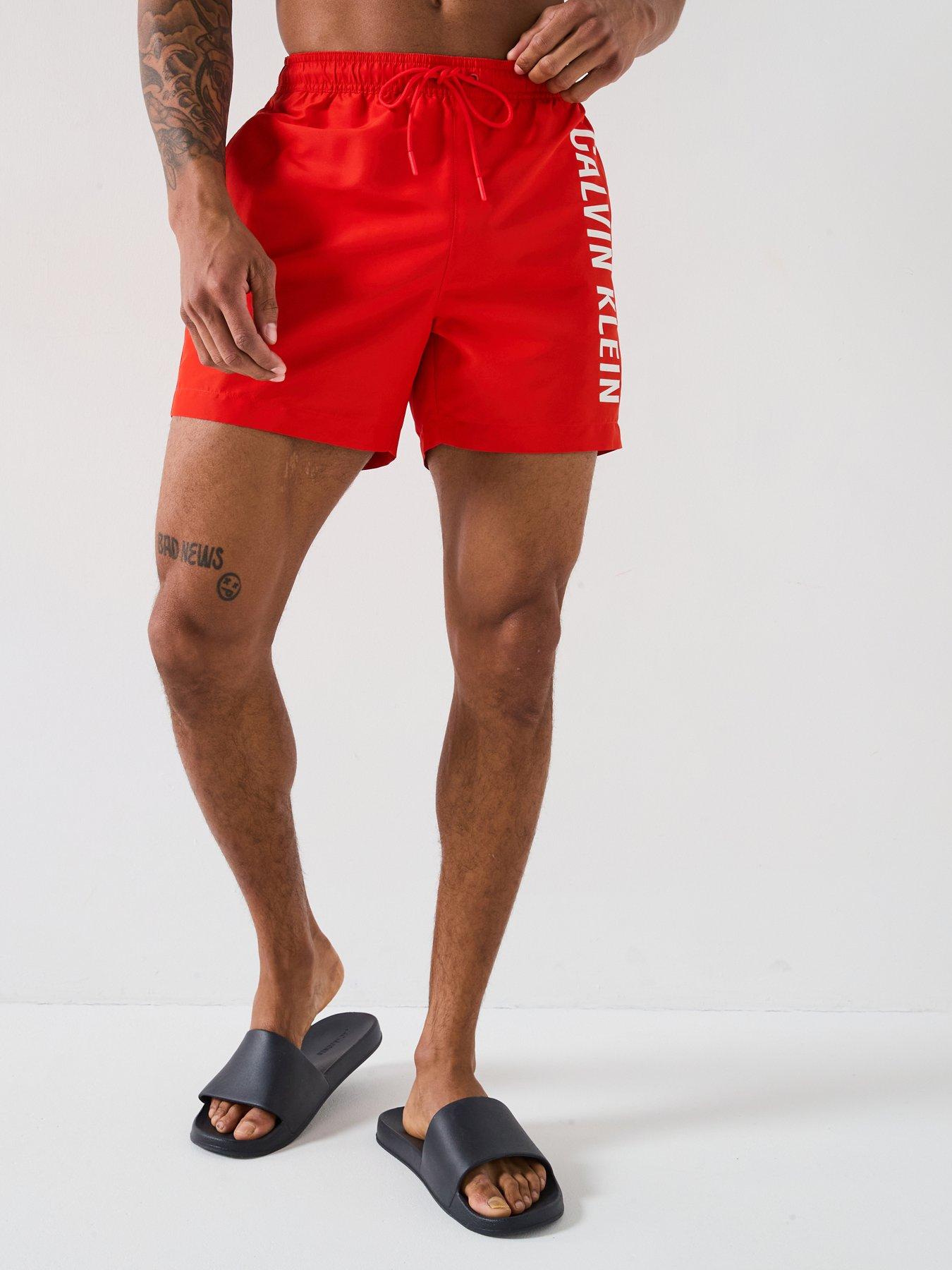 calvin-klein-side-logo-swim-shorts-red
