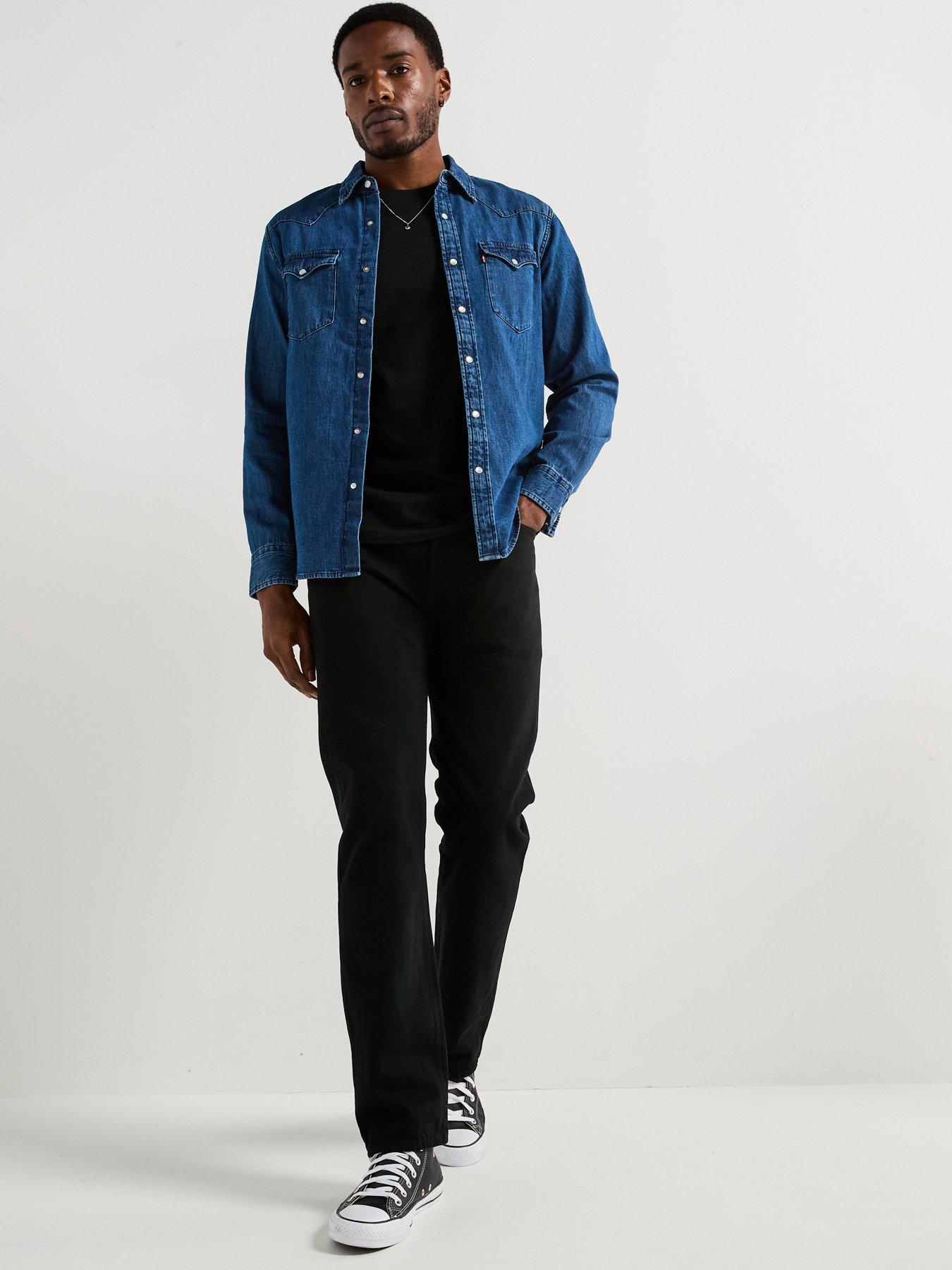 Levi's Classic Western Standard Dark Indigo Denim Shirt - Blue