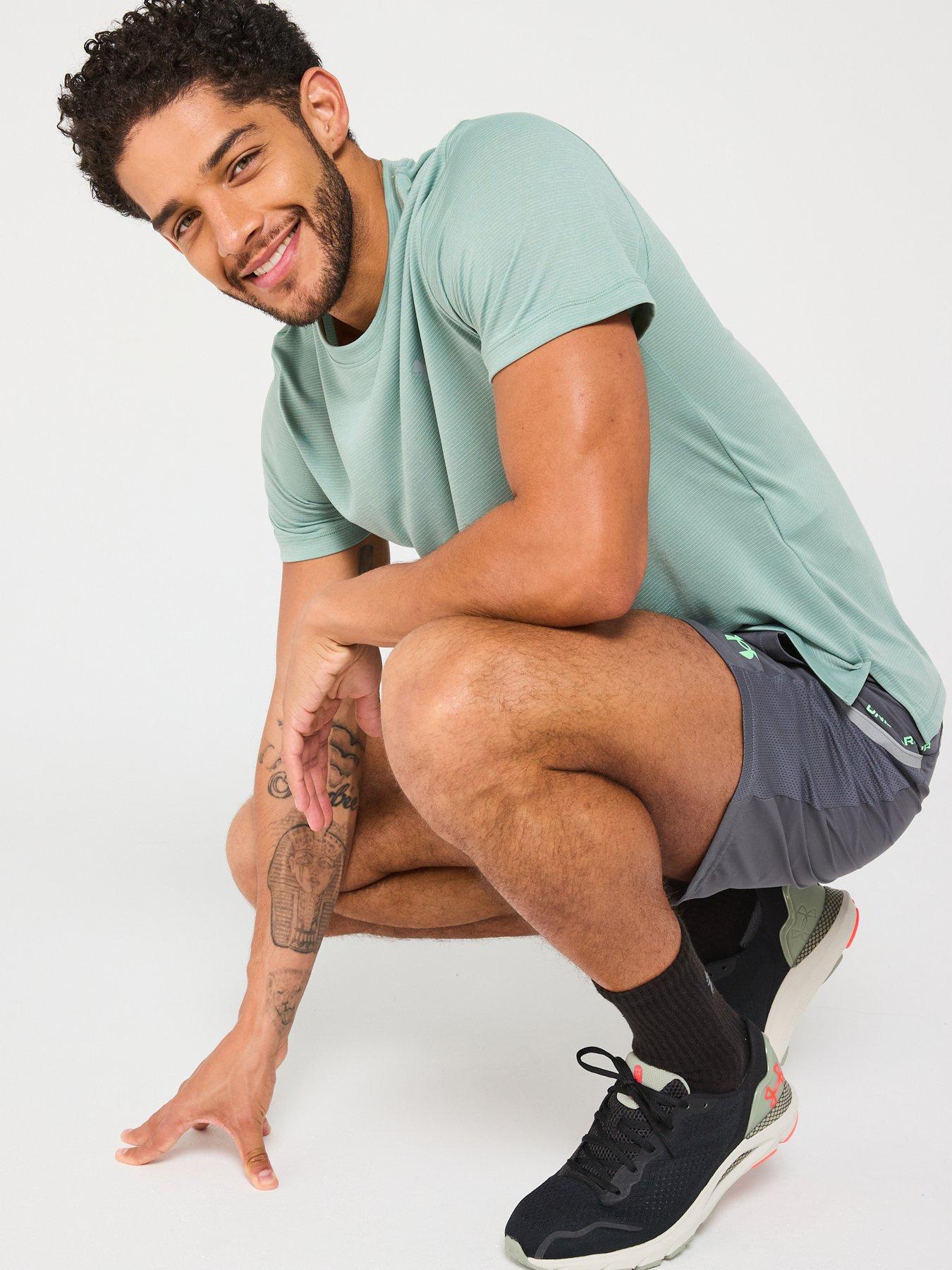  image of under-armour-mens-running-launch-t-shirt-green