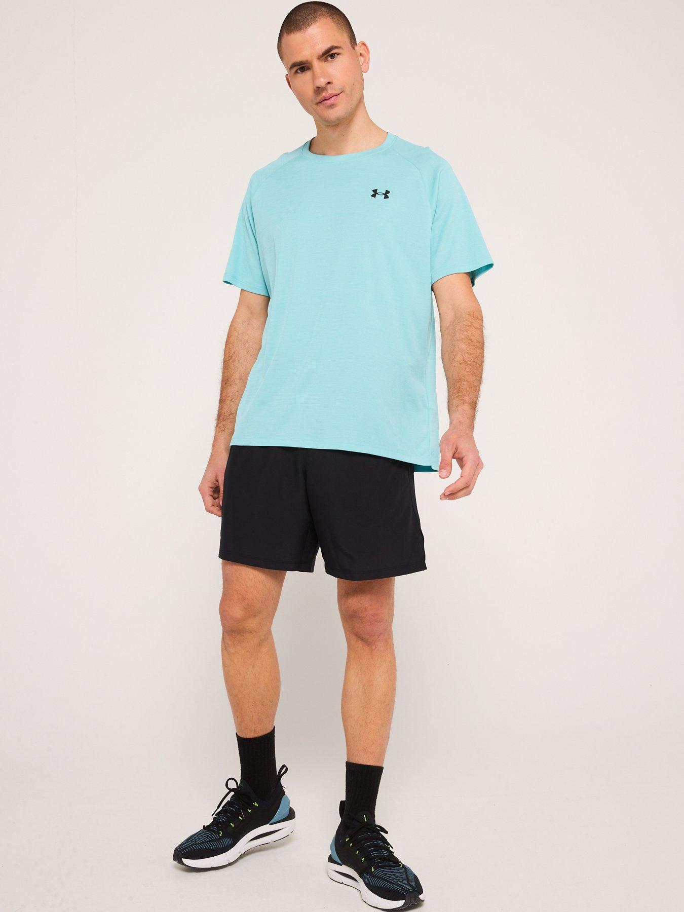  image of under-armour-mens-training-tech-textured-t-shirt-blue