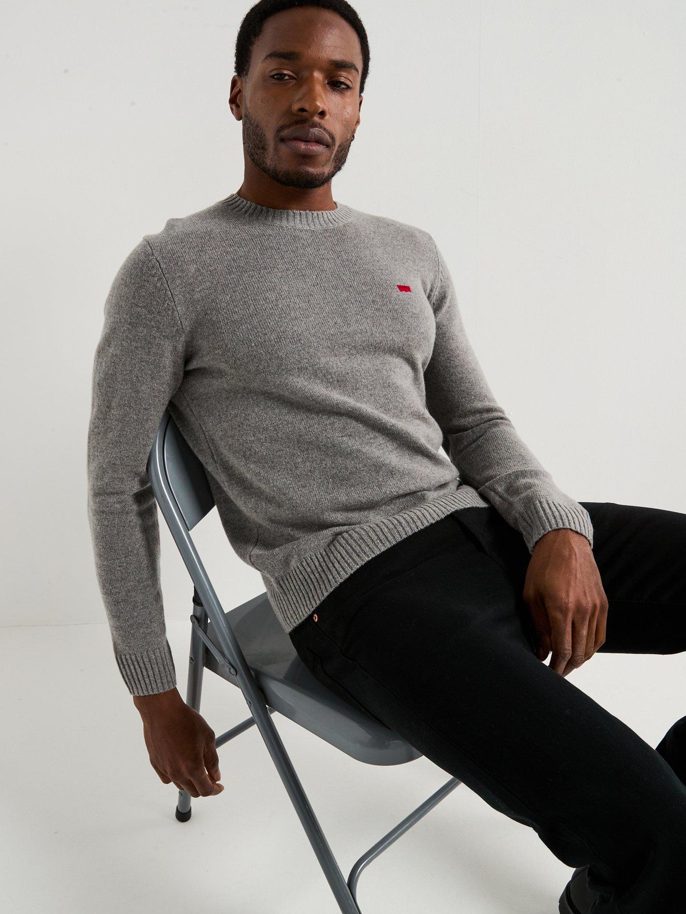 Image 4 of 5 of Levi's Original House Mark Knitted Jumper - Grey