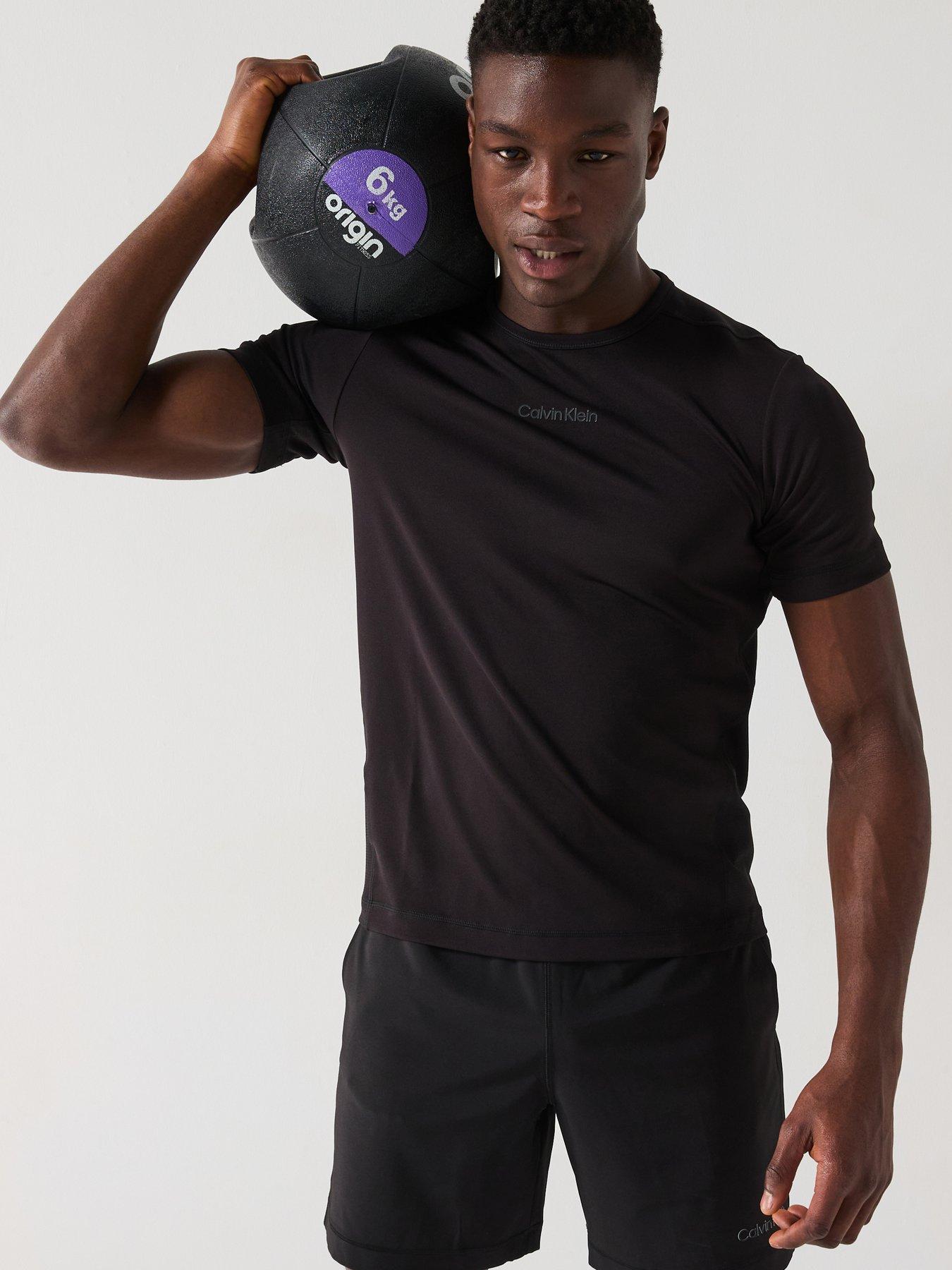 calvin-klein-sport-ck-small-centre-logo-woven-t-shirt-black
