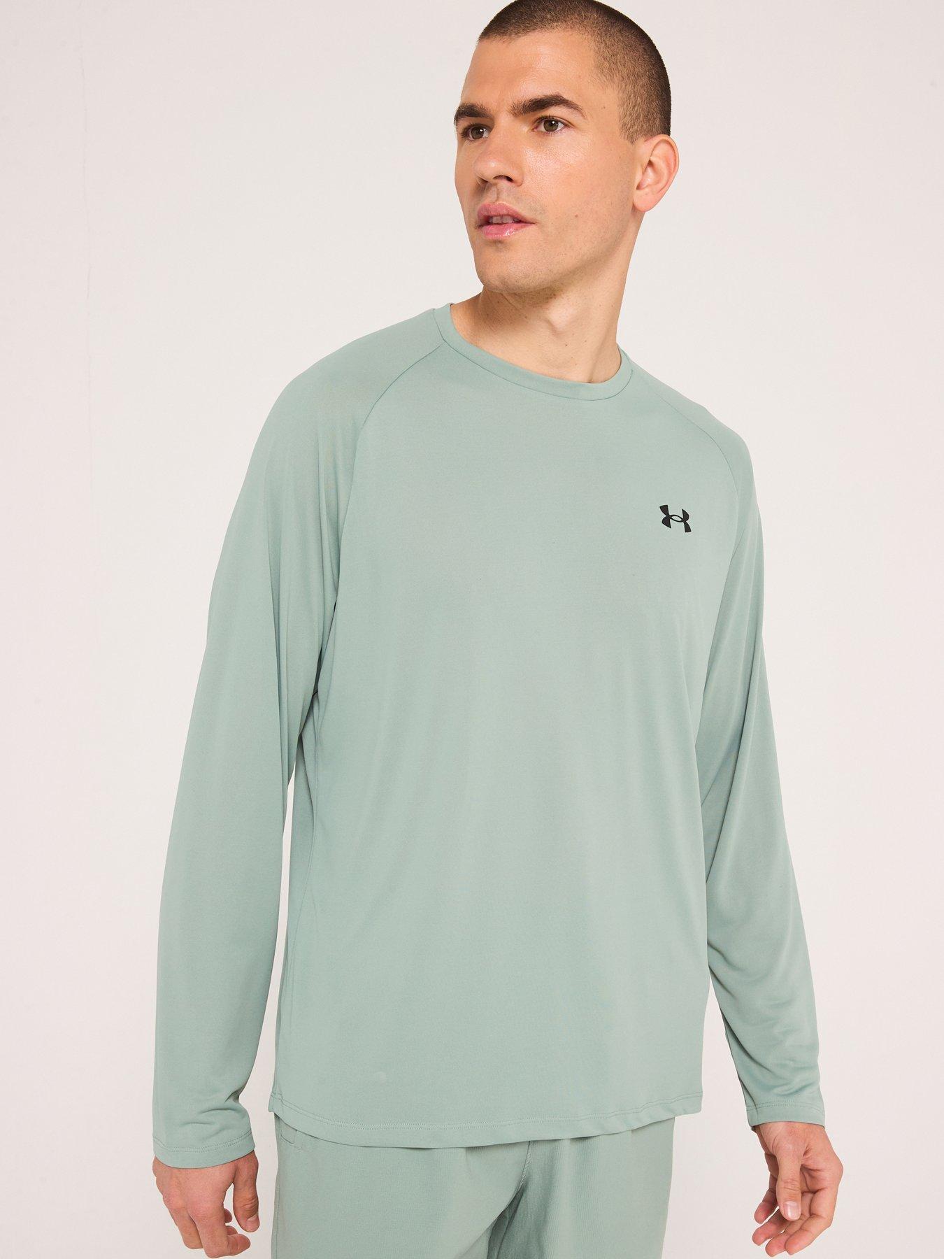  image of under-armour-mens-training-tech-20-long-sleeve-t-shirt-green