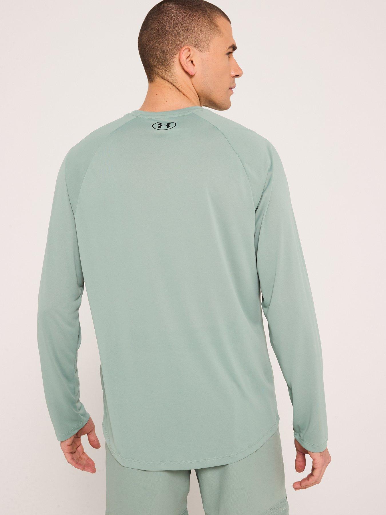  image of under-armour-mens-training-tech-20-long-sleeve-t-shirt-green