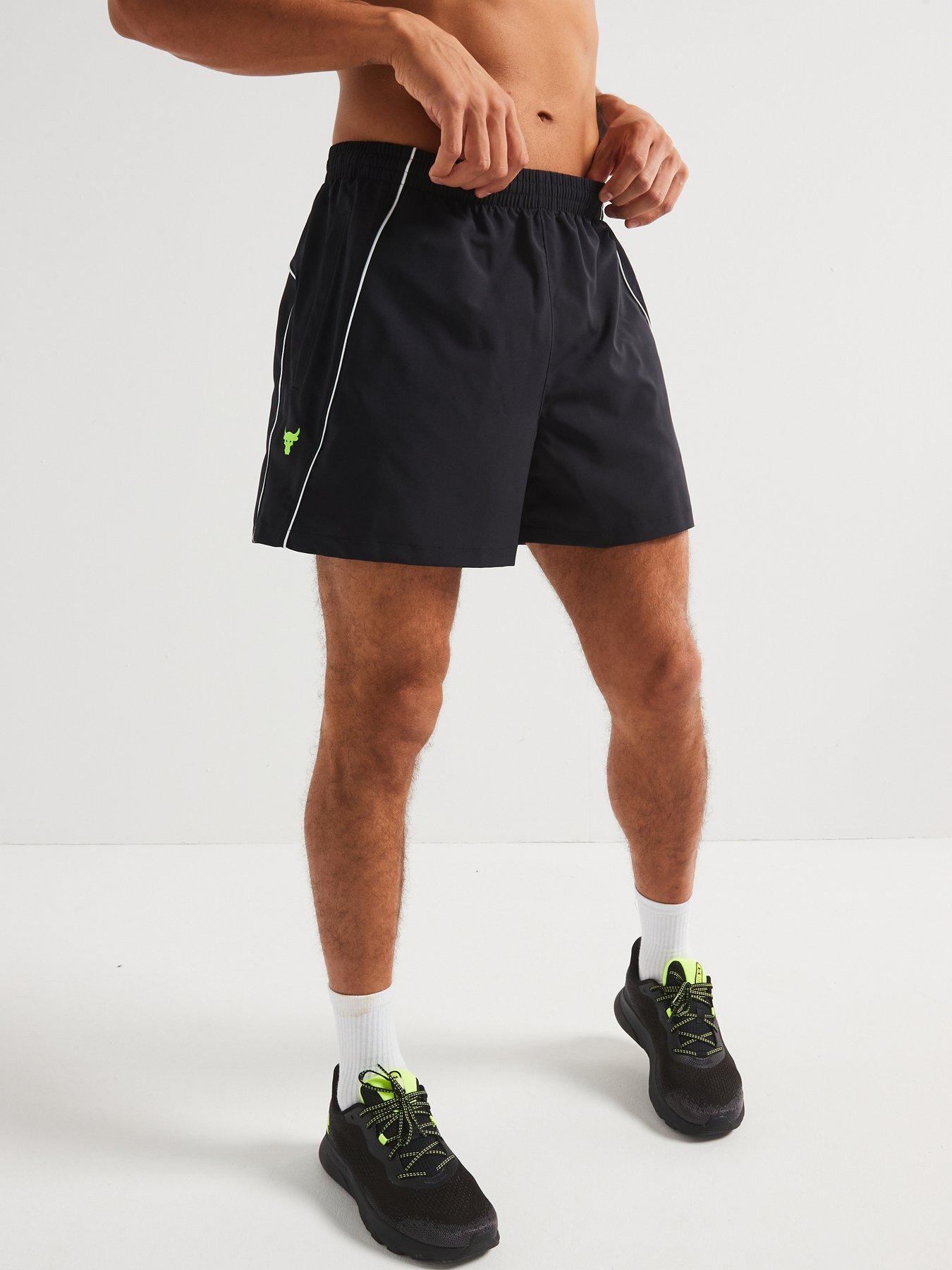 UNDER ARMOUR Men's Training Project Rock Shorts - Black