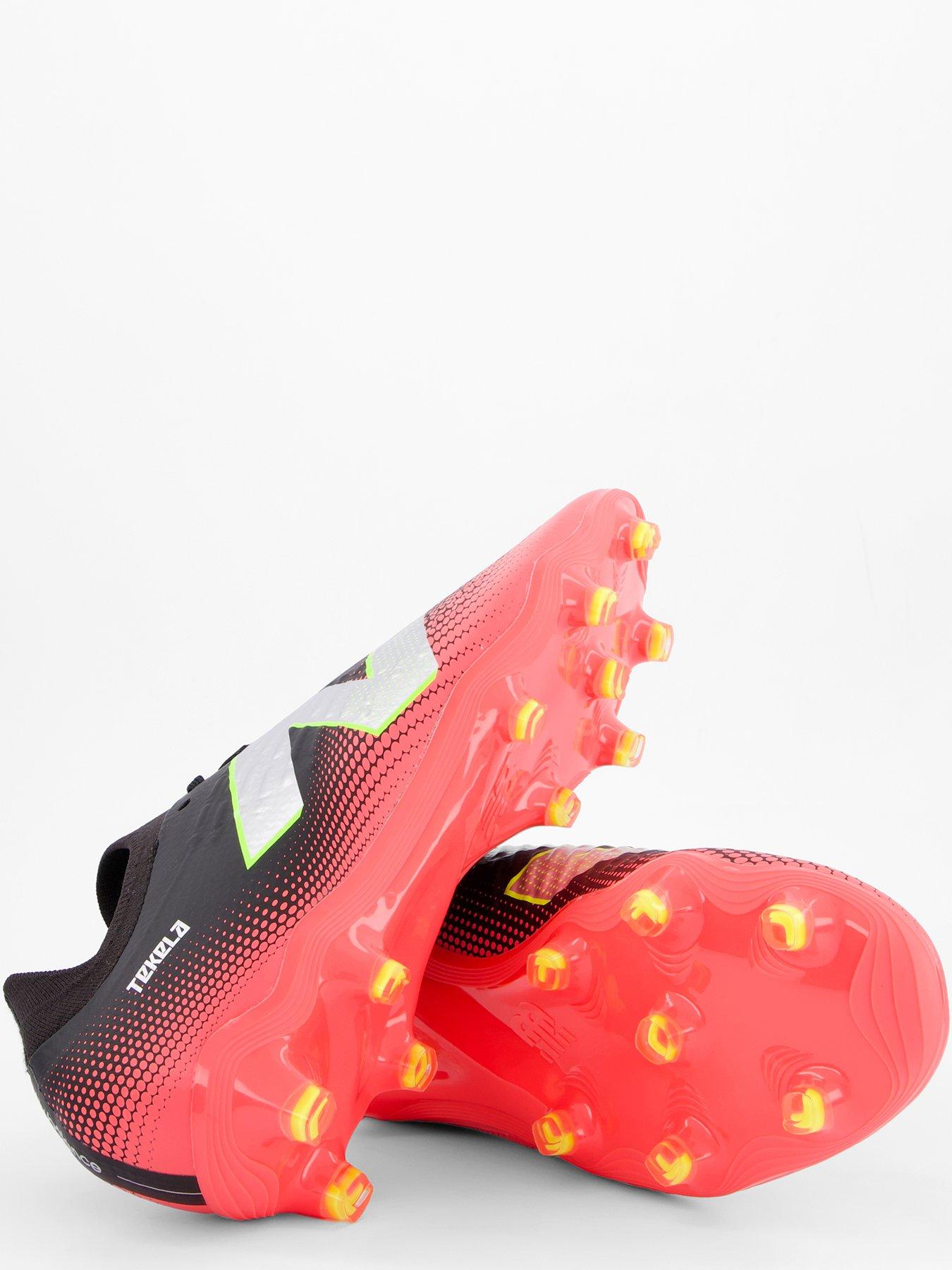 Image 4 of 7 of New Balance Mens Tekela Magia V4 Low Laced Firm Ground Football Boots - Black/Red