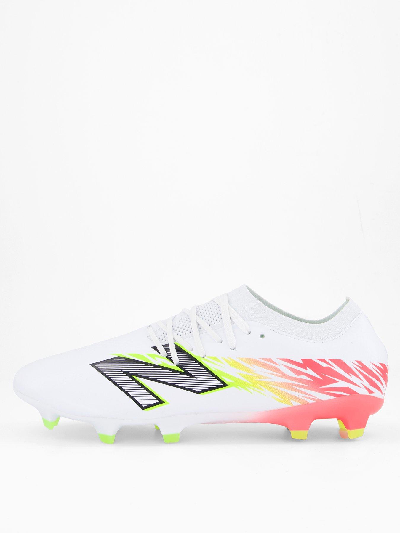 front image of new-balance-mens-furonv8-destroy-firm-ground-football-boots-white