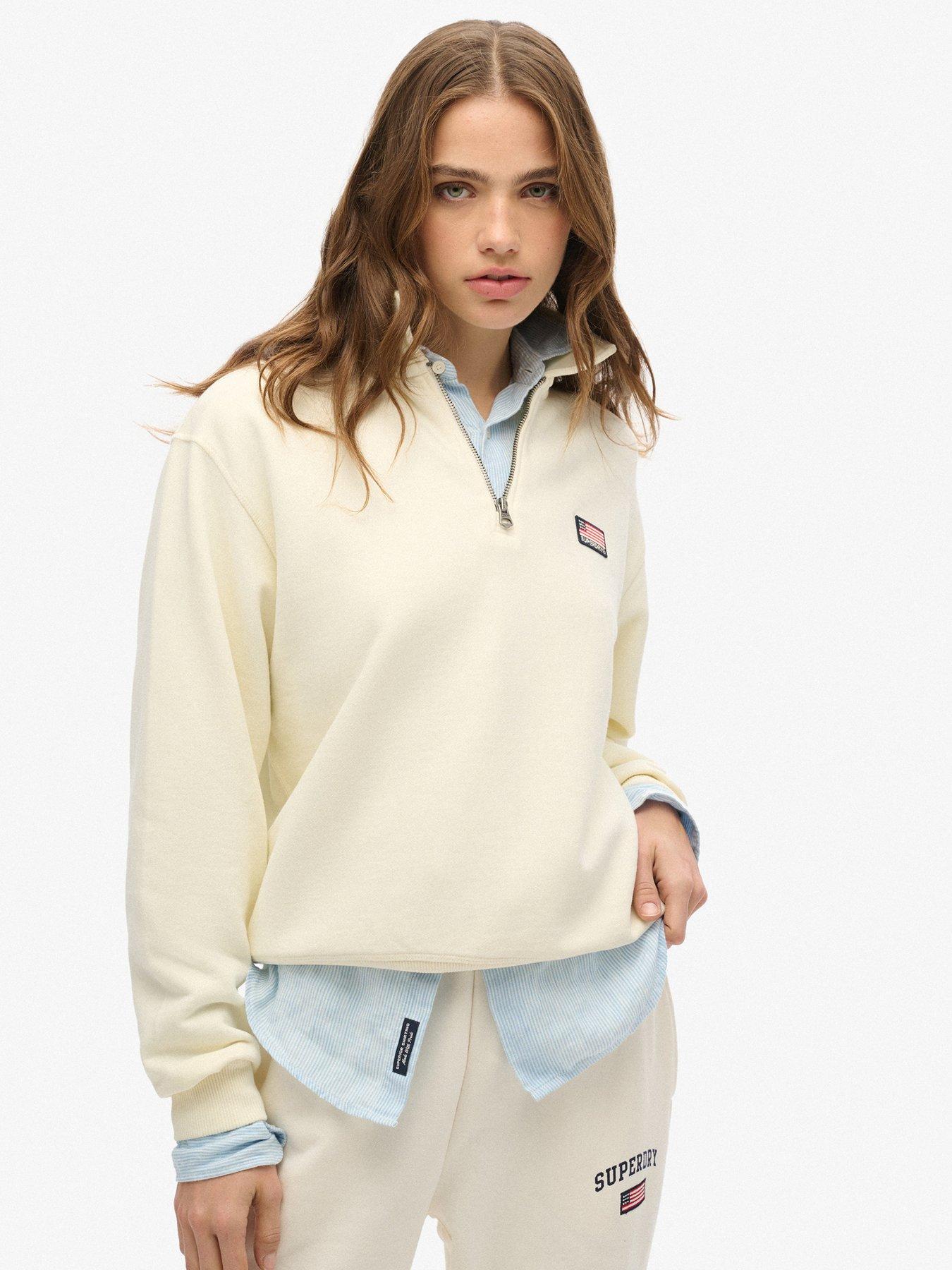 superdry-athletic-collared-half-zip-sweatshirt-off-white