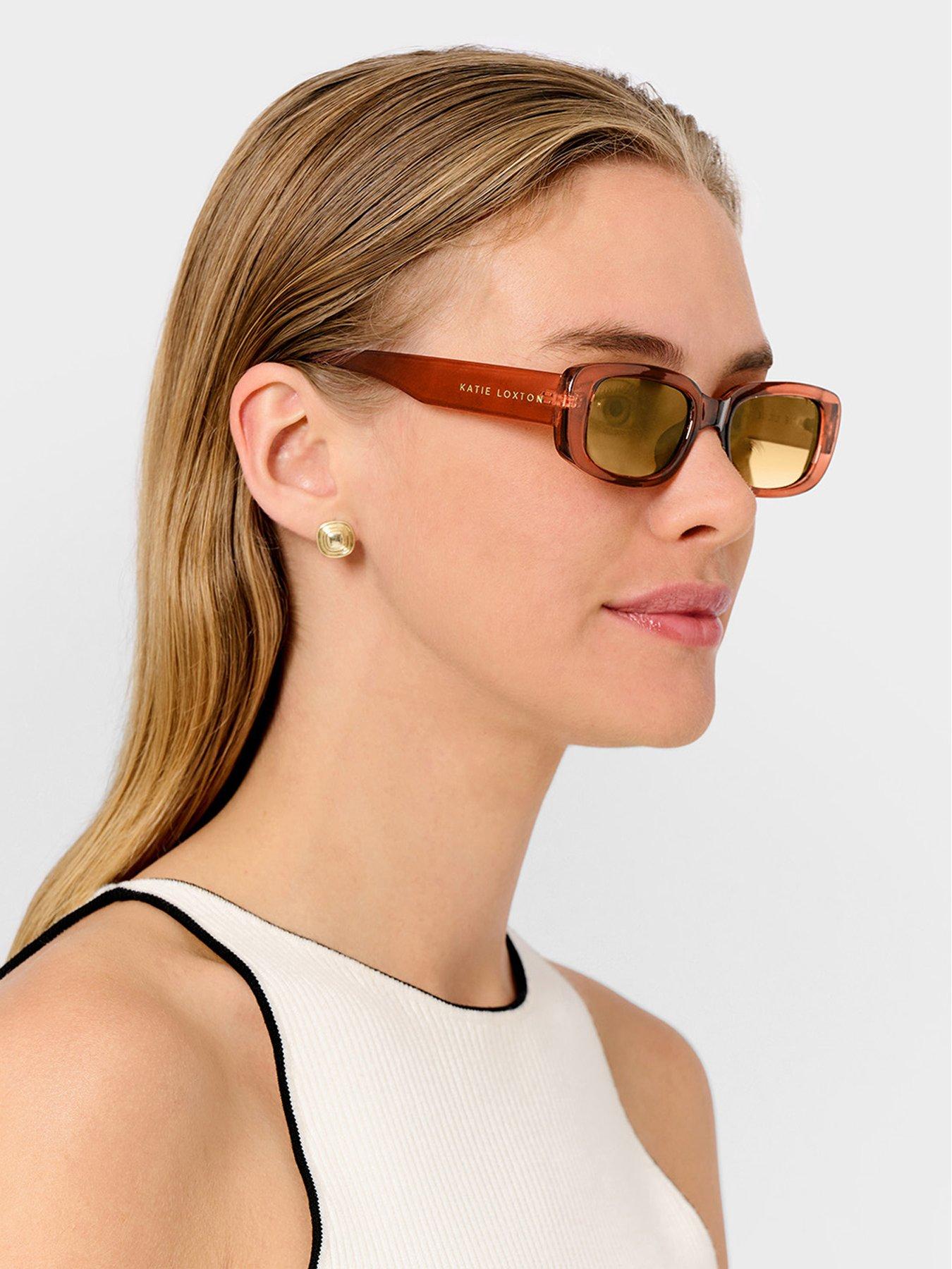 Image 1 of 5 of Katie Loxton Venice Sunglasses - Amber Transparent