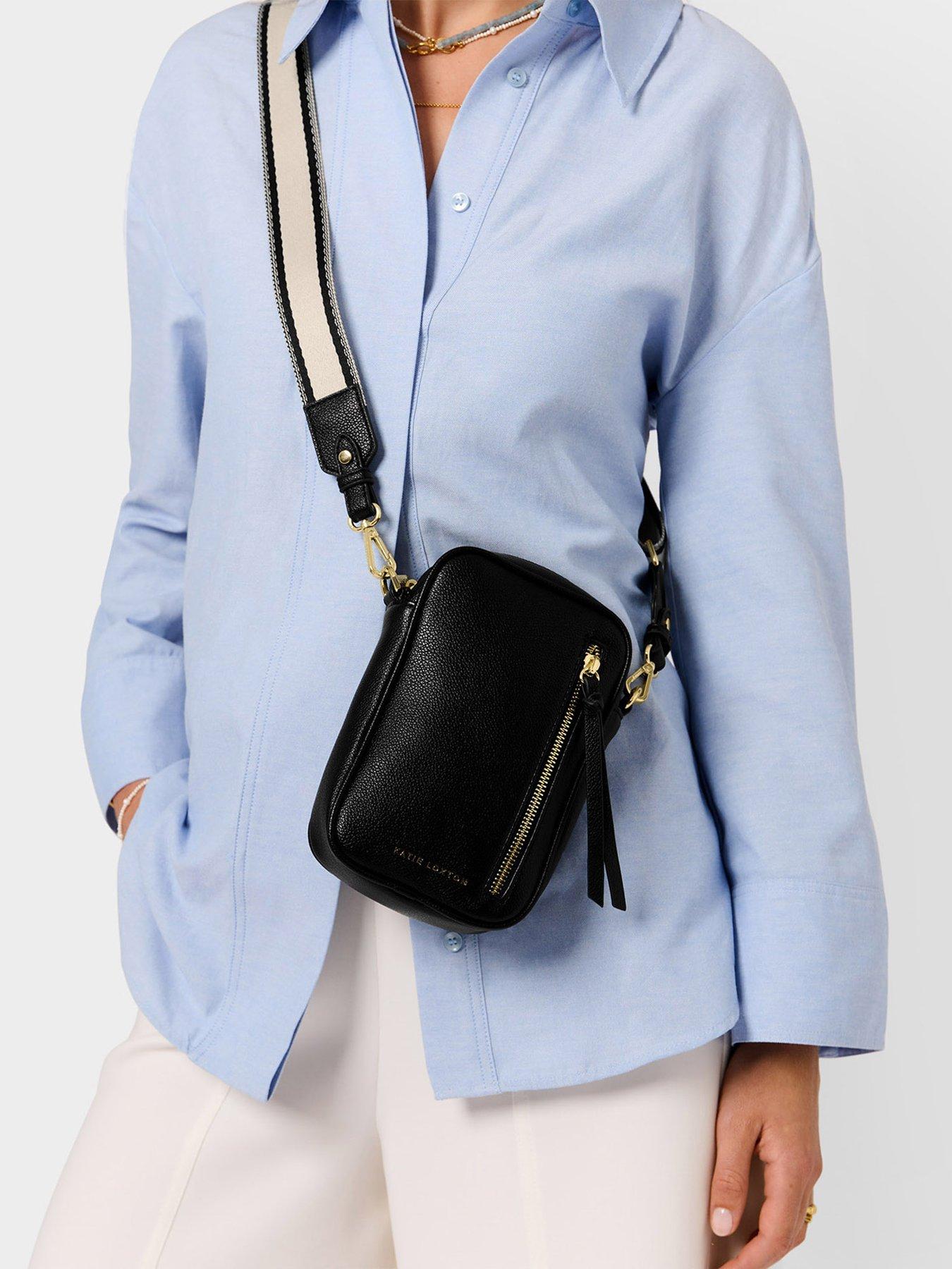 Image 1 of 6 of Katie Loxton Hallie Small Crossbody Bag In Black