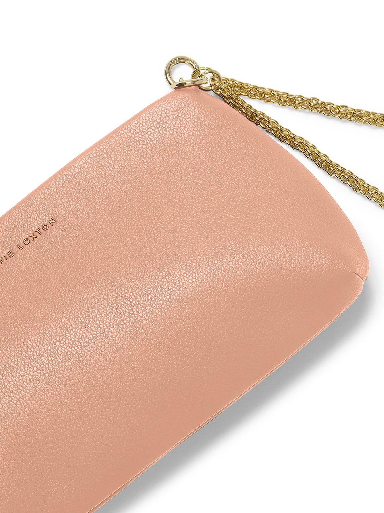  image of katie-loxton-margot-wristlet-peony-blush