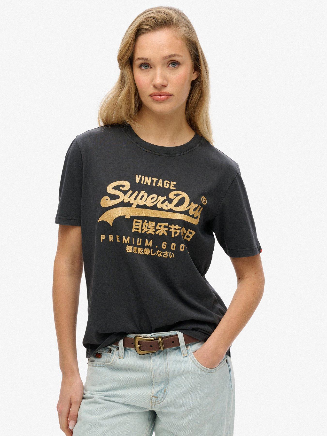undefined VL Metallic Relaxed T-Shirt - Black