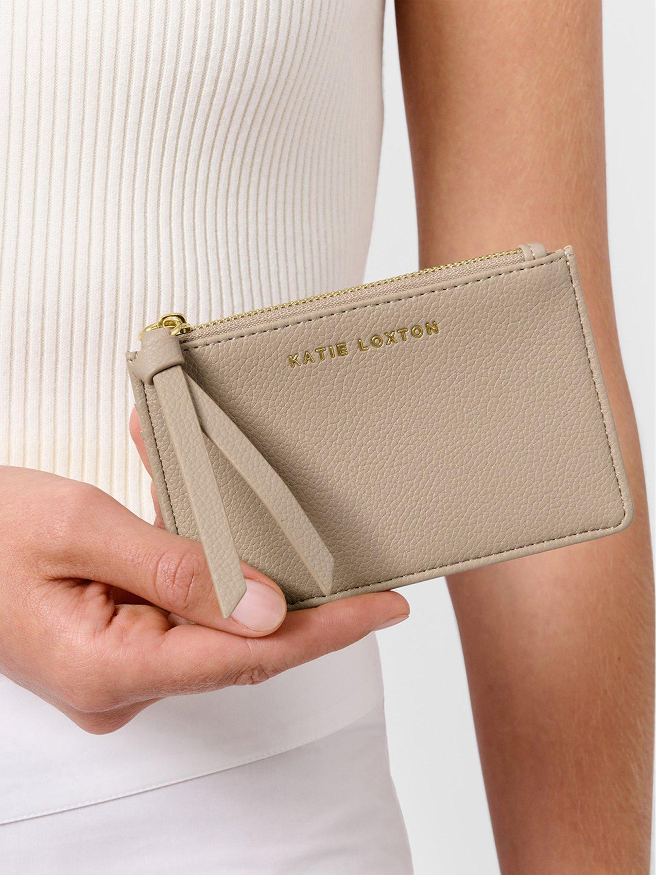 Katie Loxton Hallie Coin  &  Card Holder - Light Taupe