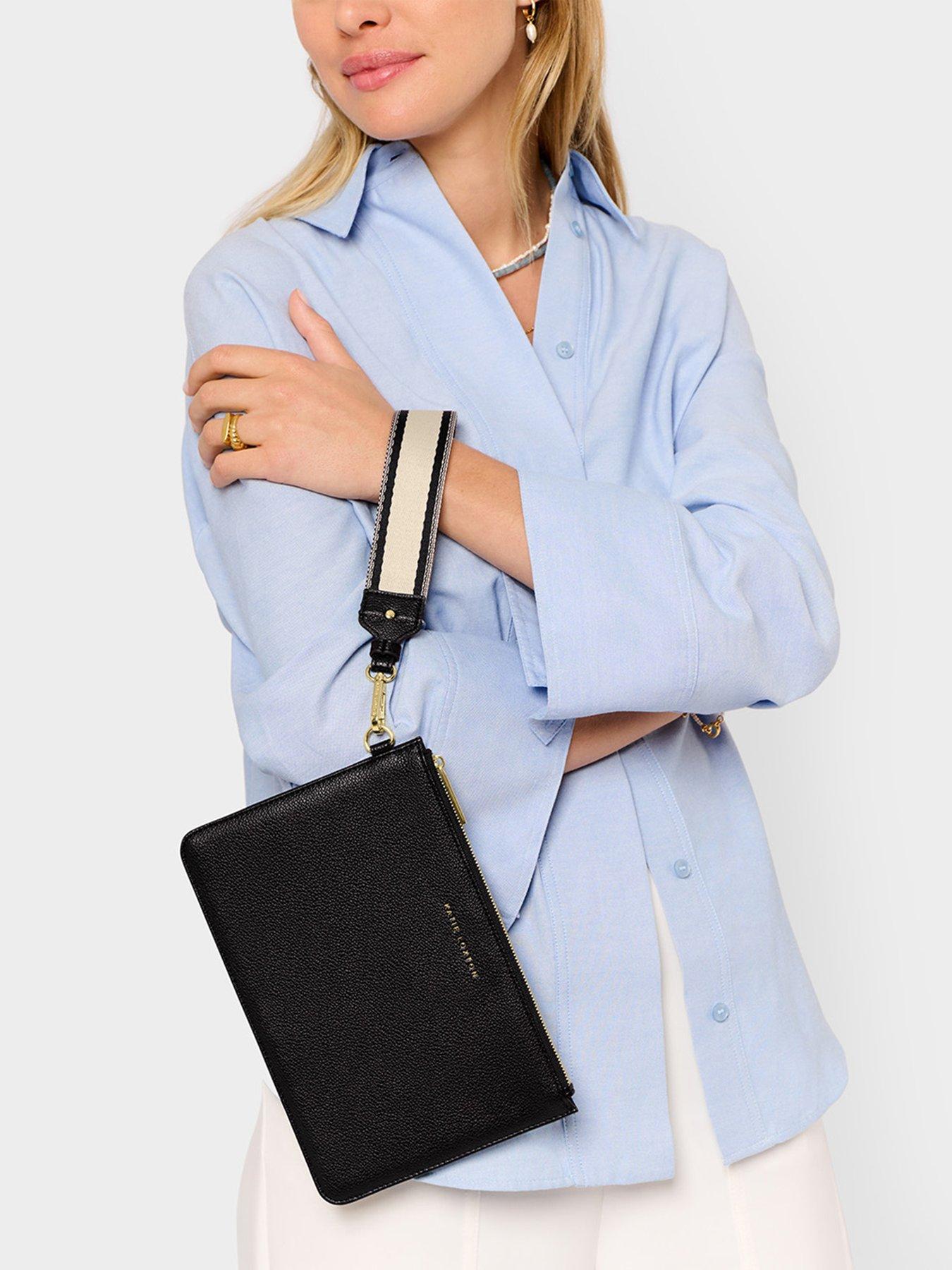 Image 1 of 5 of Katie Loxton Hallie Wristlet Pouch In Black