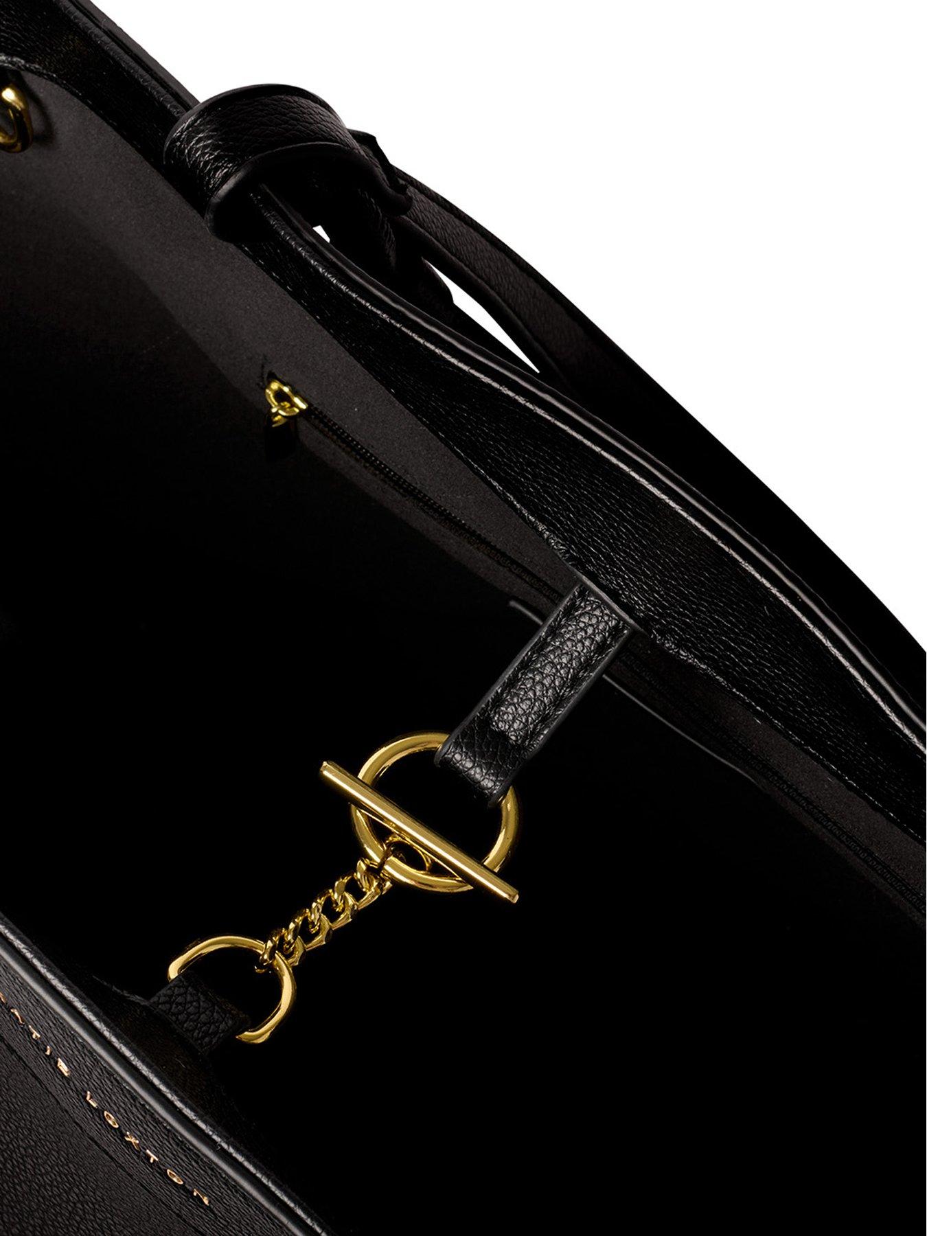  image of katie-loxton-asha-tote-bag-in-black