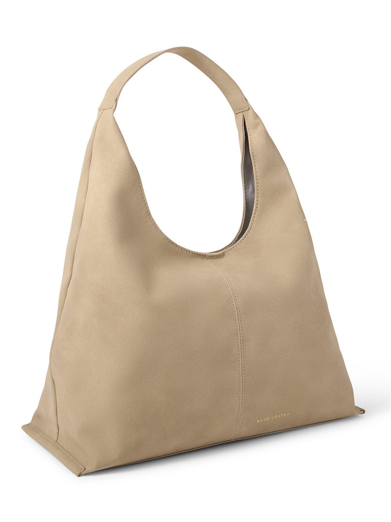 undefined Laila Shoulder Bag - Light Taupe Suedette