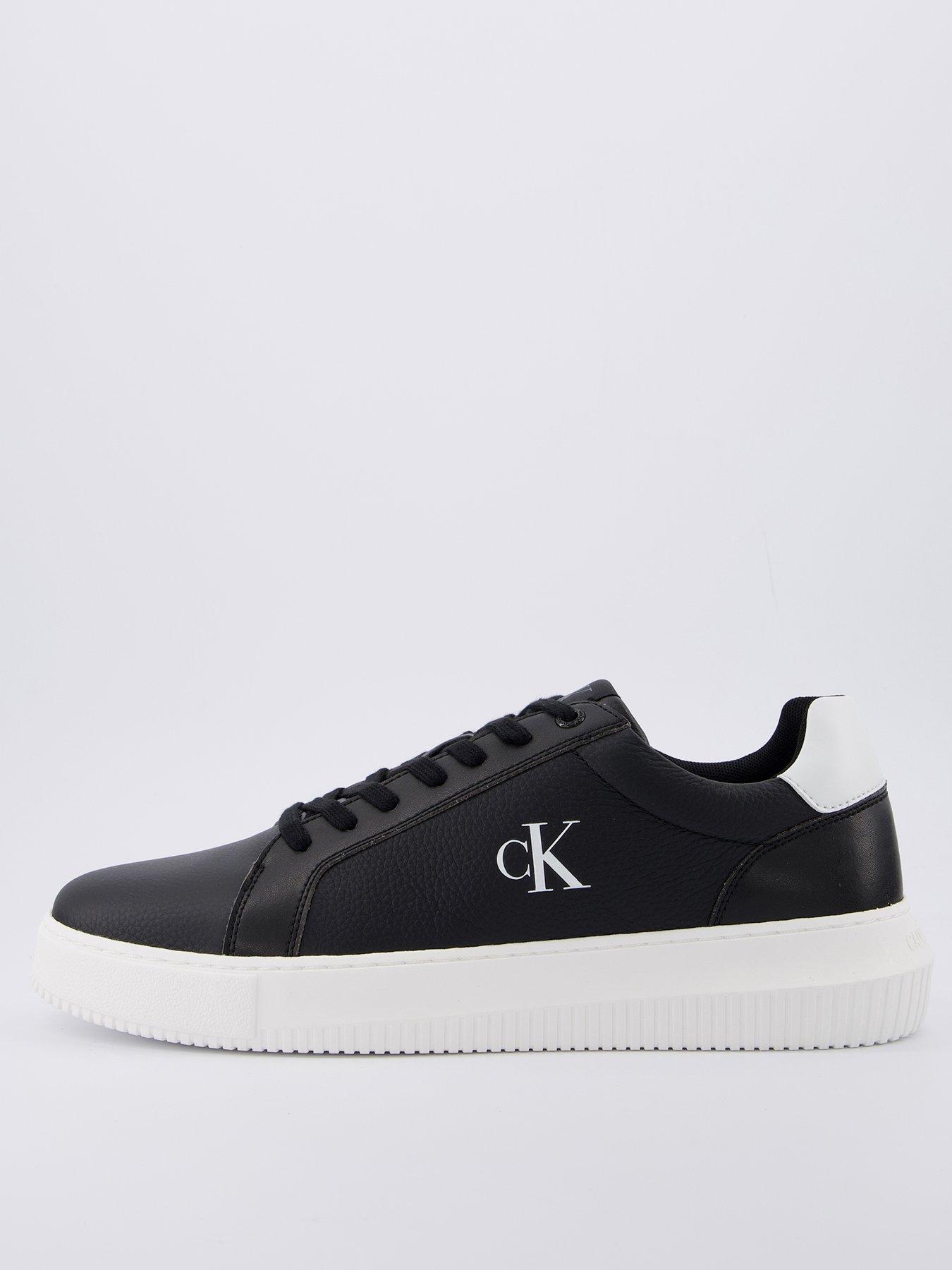 undefined Chunky Cupsole Leather Trainers - Black/White
