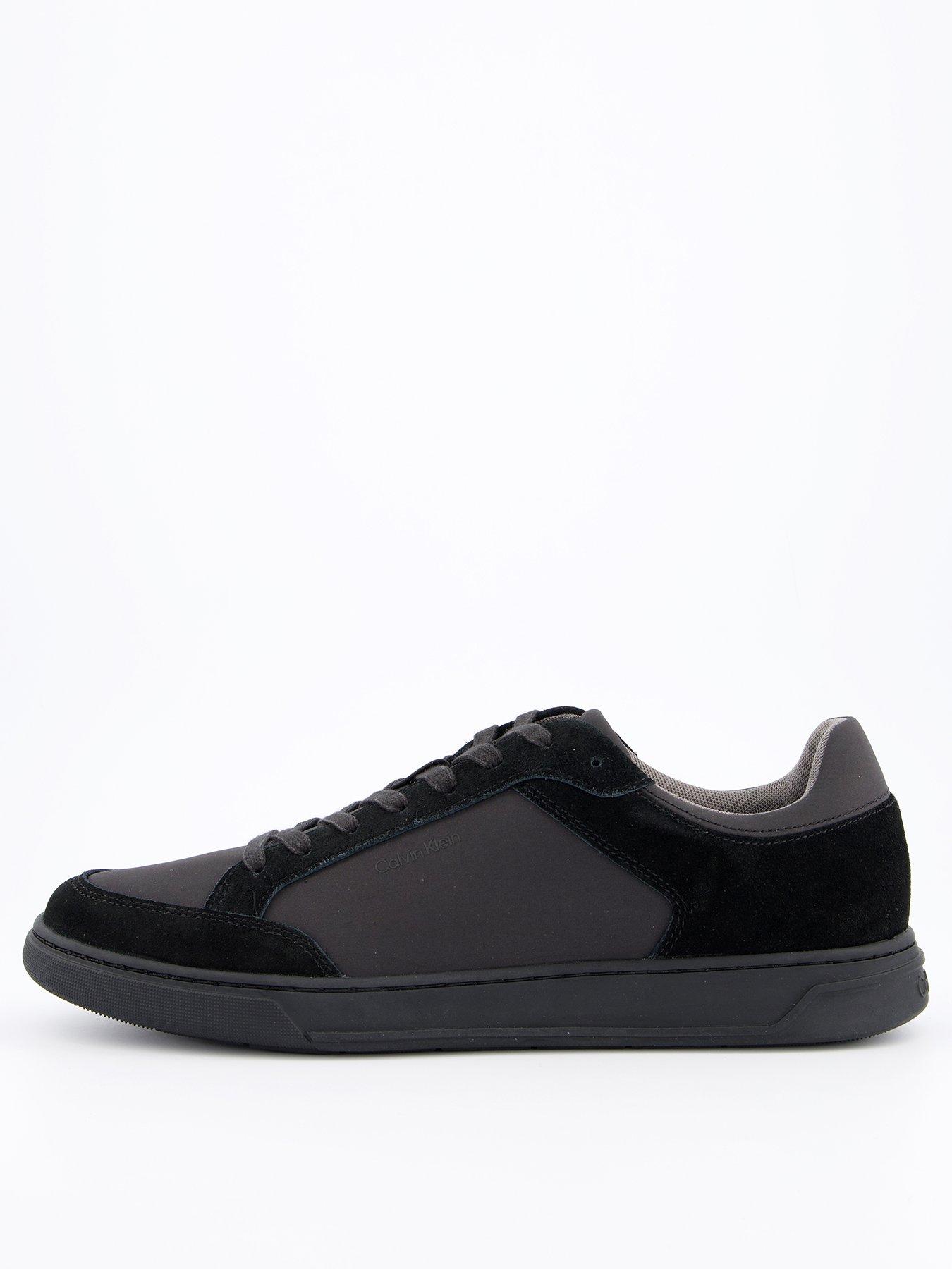 Calvin Klein Low Top Lace Up Reprieve Mixed Media Trainers - Black
