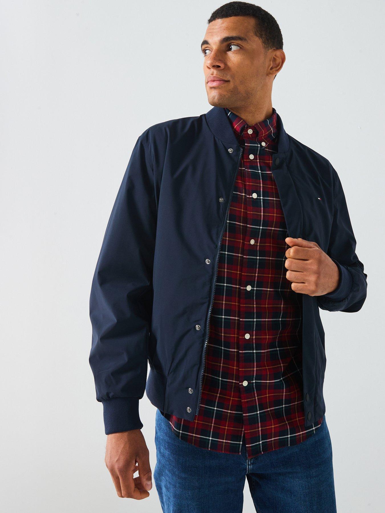 undefined Tommy Hilfiger Nylon Stretch Bomber Jacket - Navy