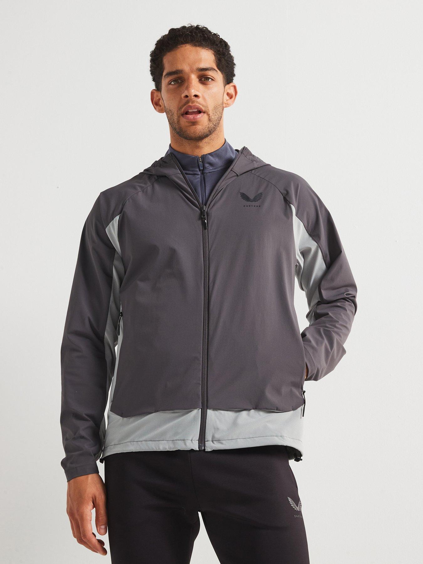  image of castore-mens-training-flex-woven-jacket-grey