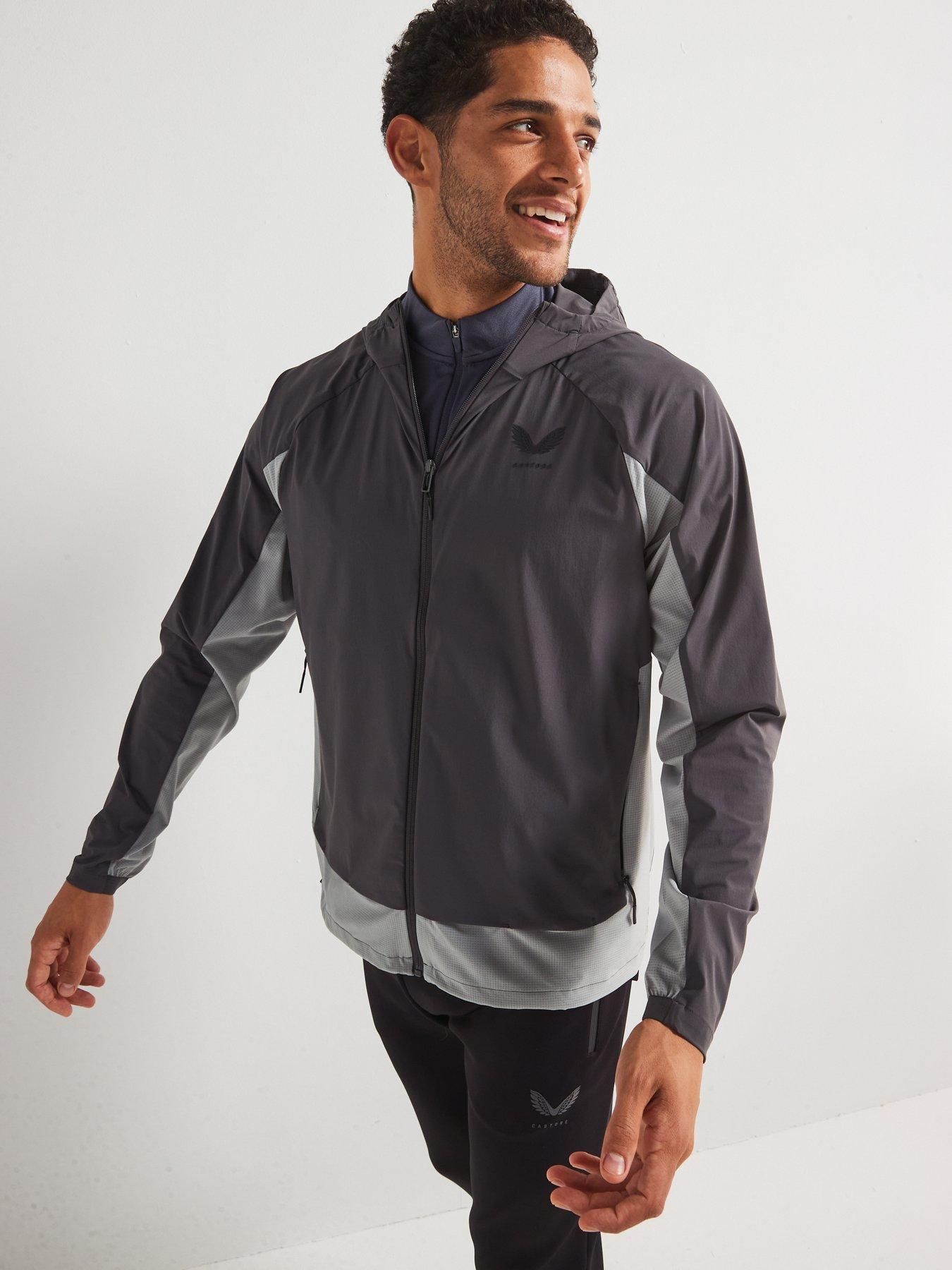  image of castore-mens-training-flex-woven-jacket-grey