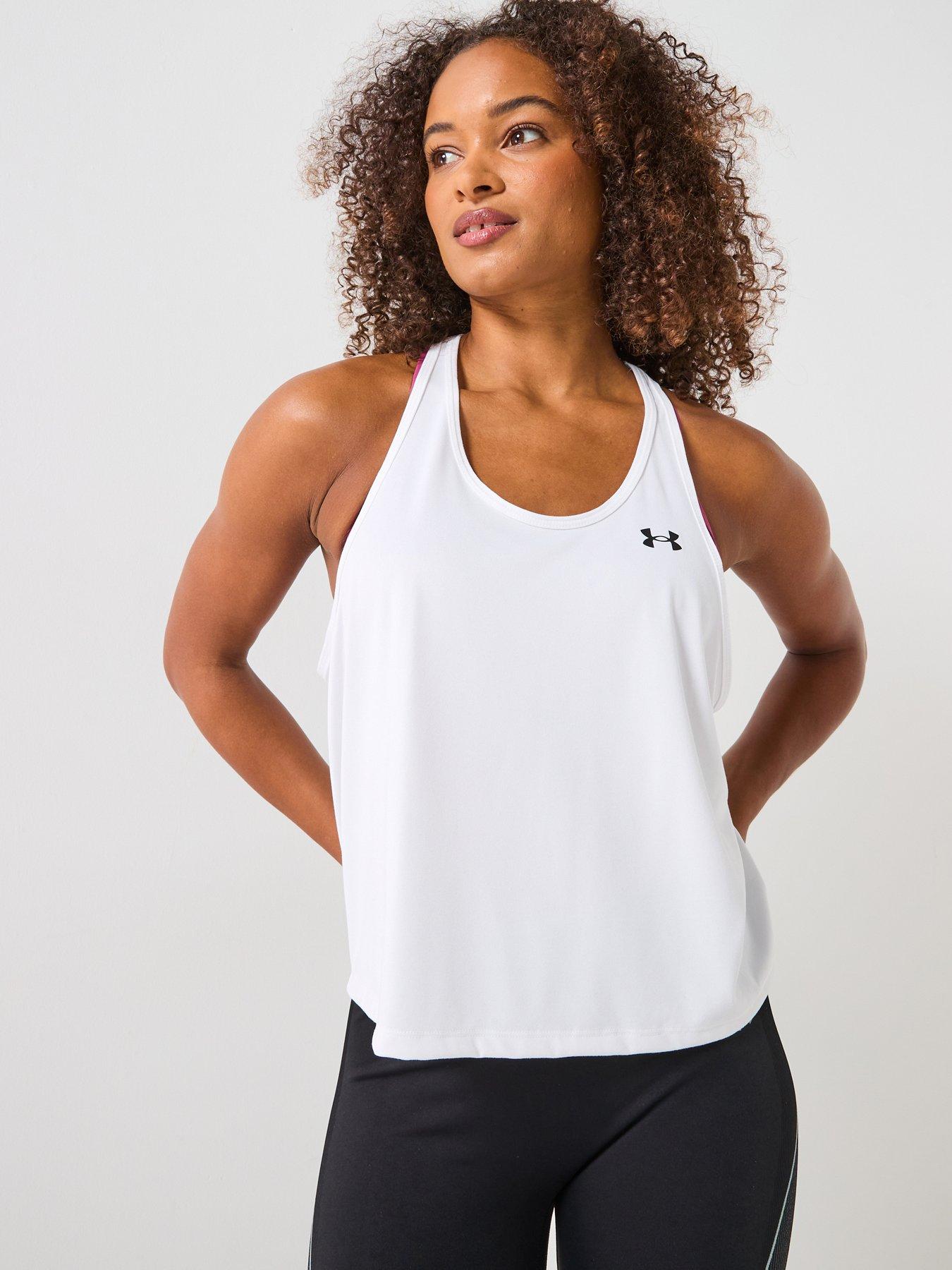 UNDER ARMOUR Womens Training Tech Swing Tank - White