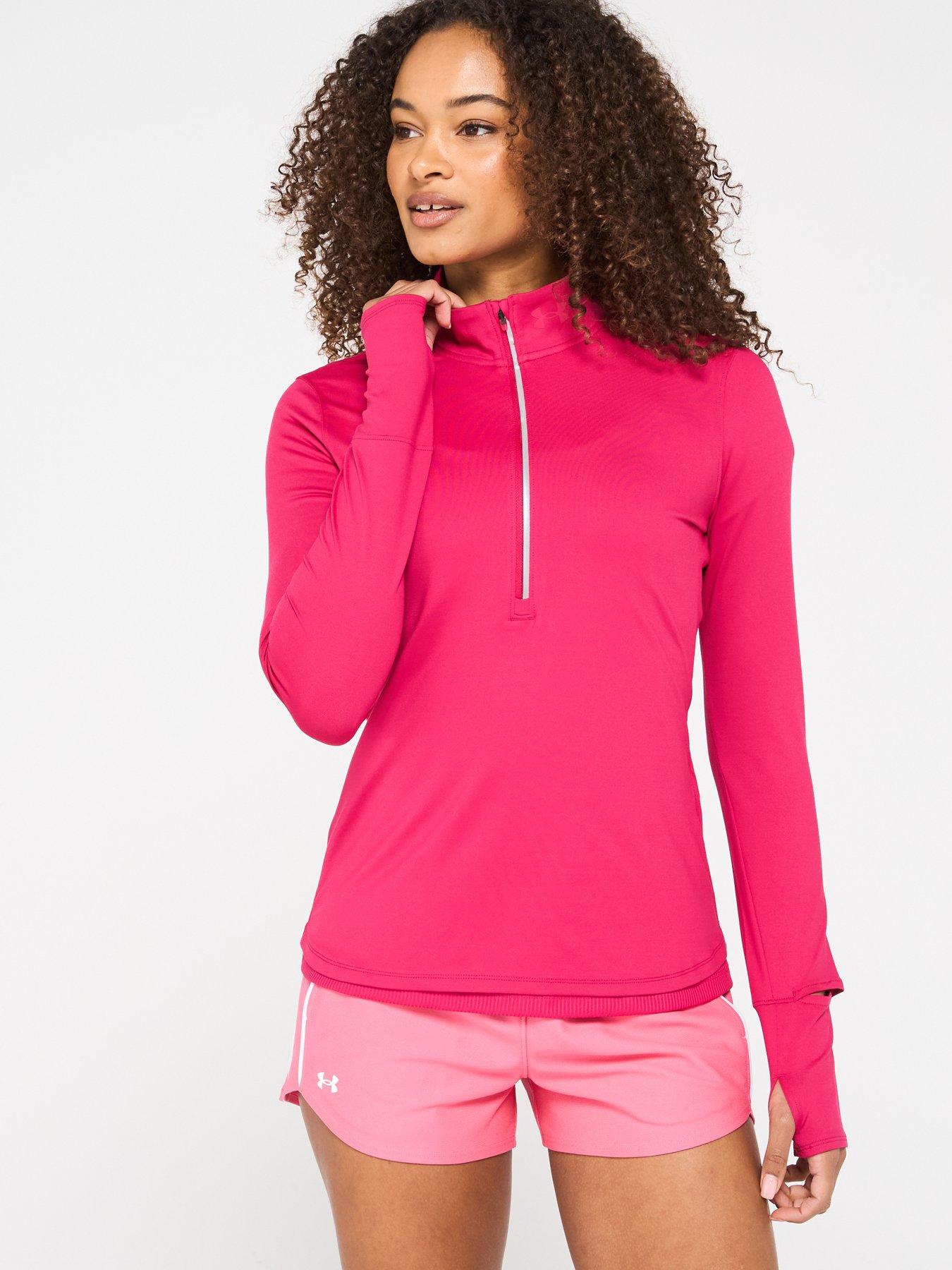undefined Women's Running Launch Pro 1/2 Zip Top - Pink