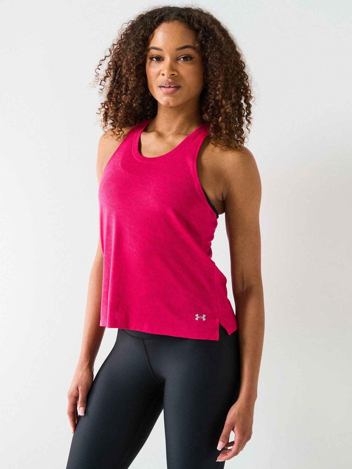 undefined Women's Running Launch Camo Vest - Pink