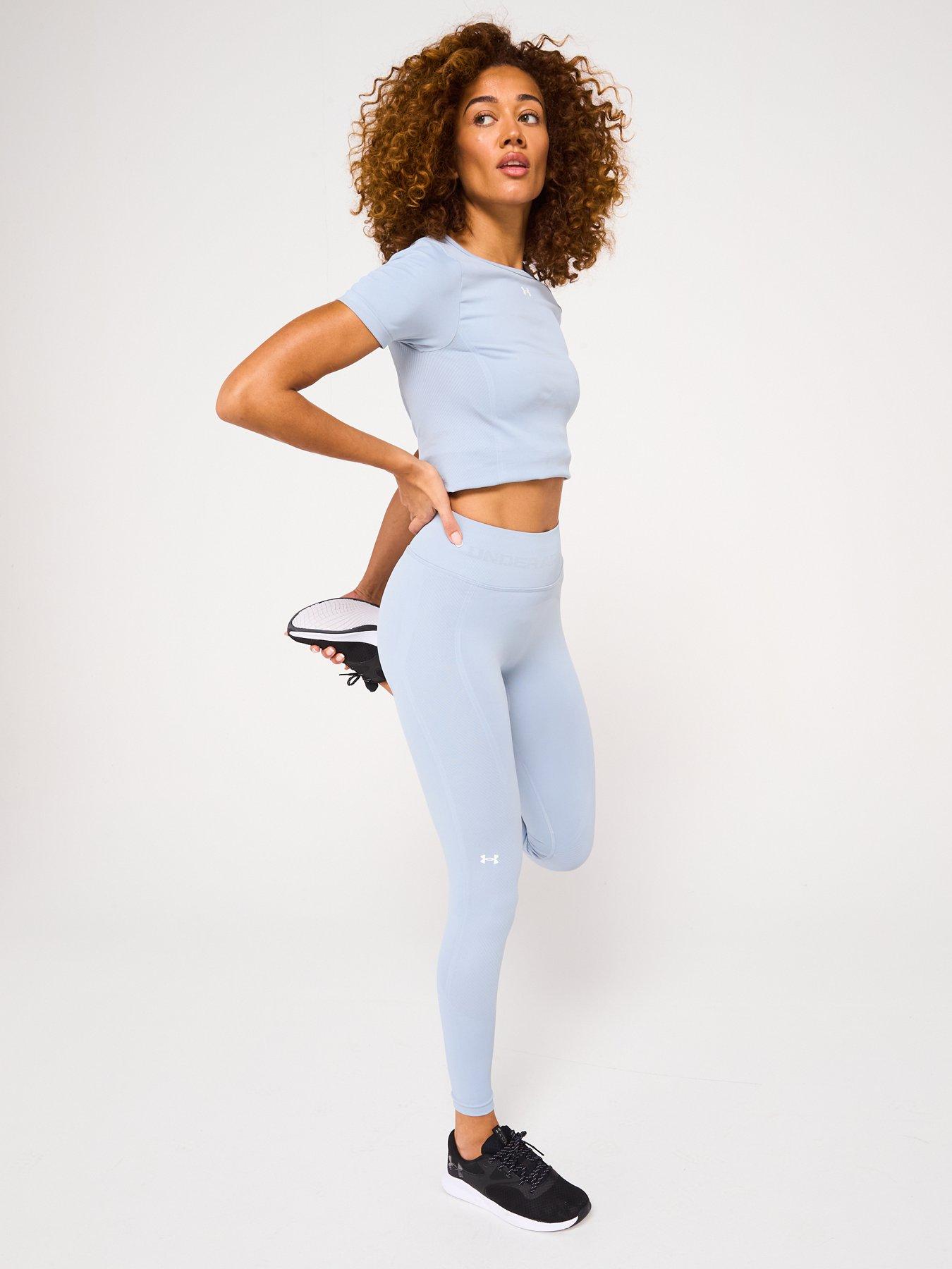  image of under-armour-womens-training-vanish-seamless-leggings-blue