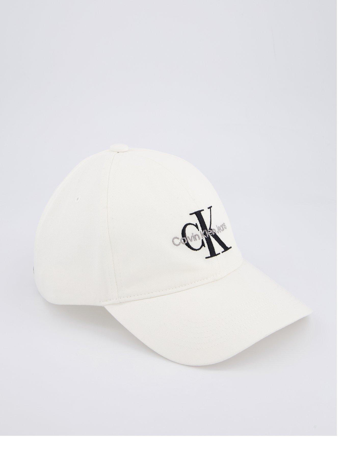 undefined Monogram Logo Embroidered Cap - White