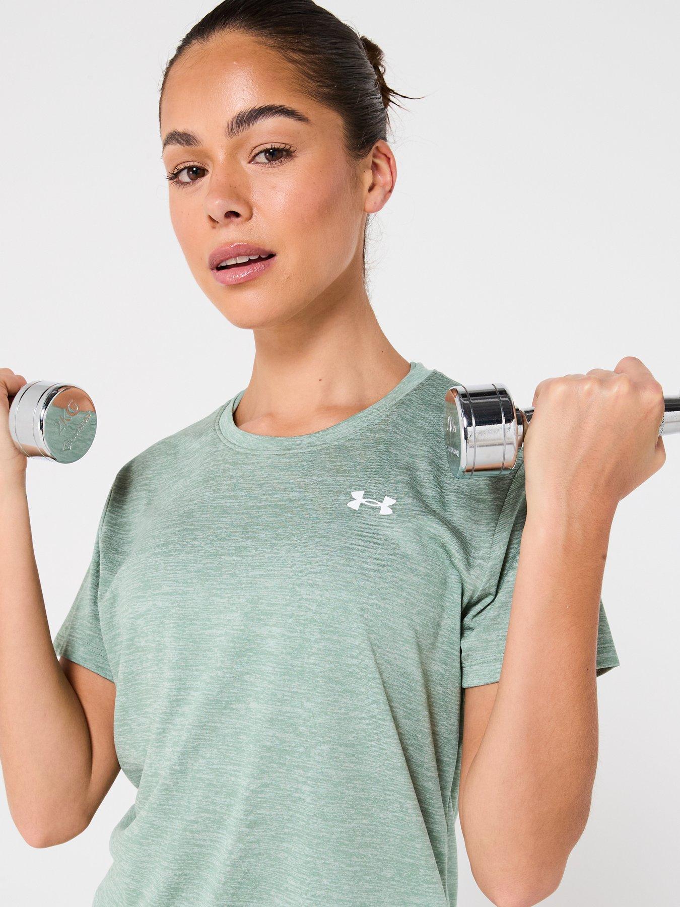  image of under-armour-womens-training-tech-twist-t-shirt-green
