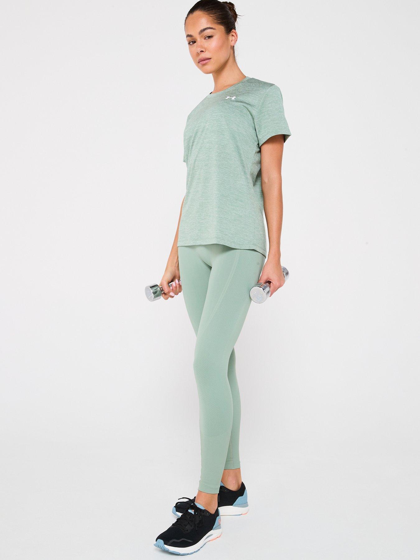  image of under-armour-womens-training-tech-twist-t-shirt-green