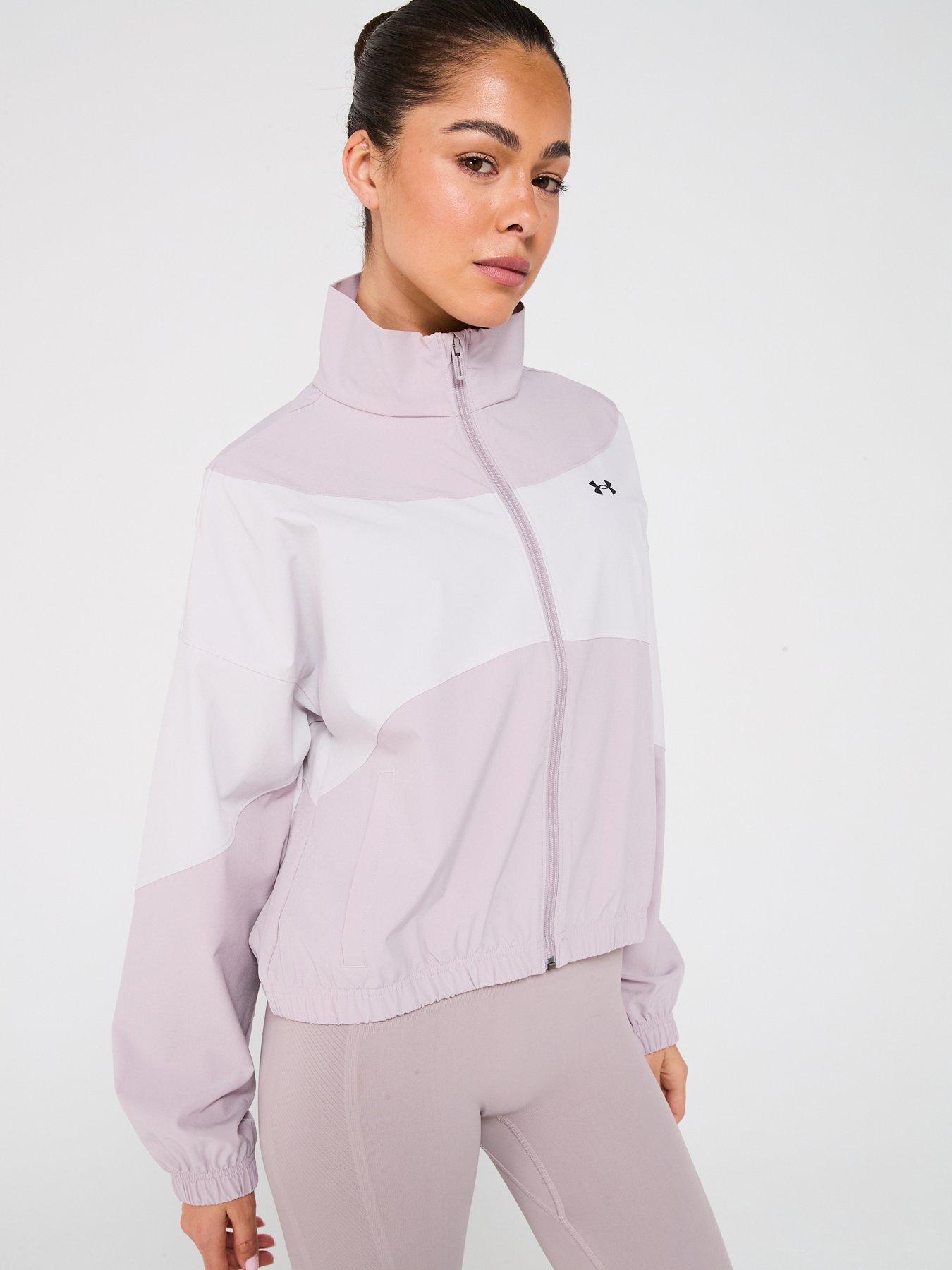 UNDER ARMOUR Womens Training Rival Woven Jacket - Grey
