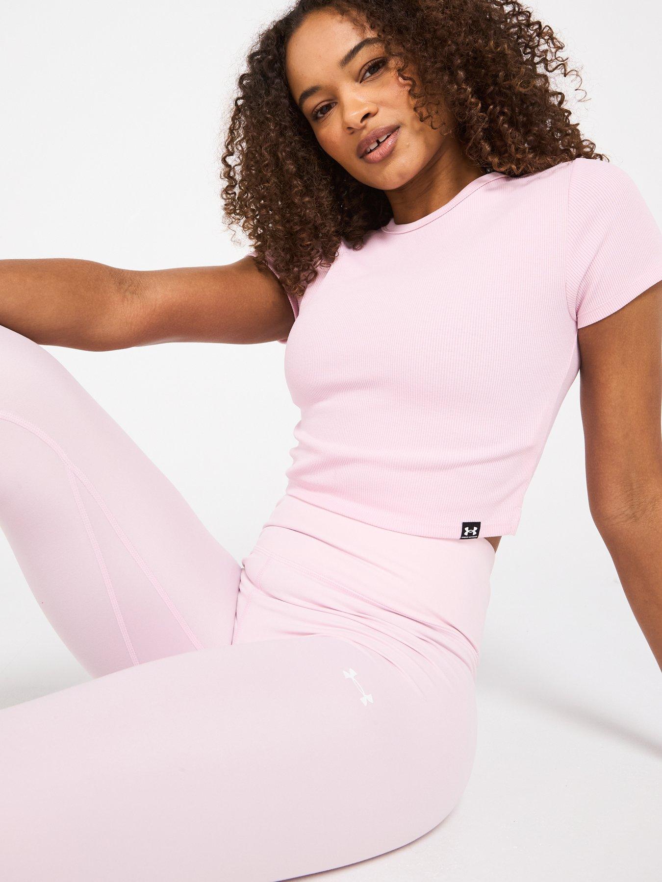  image of under-armour-womens-training-motion-leggings-pink