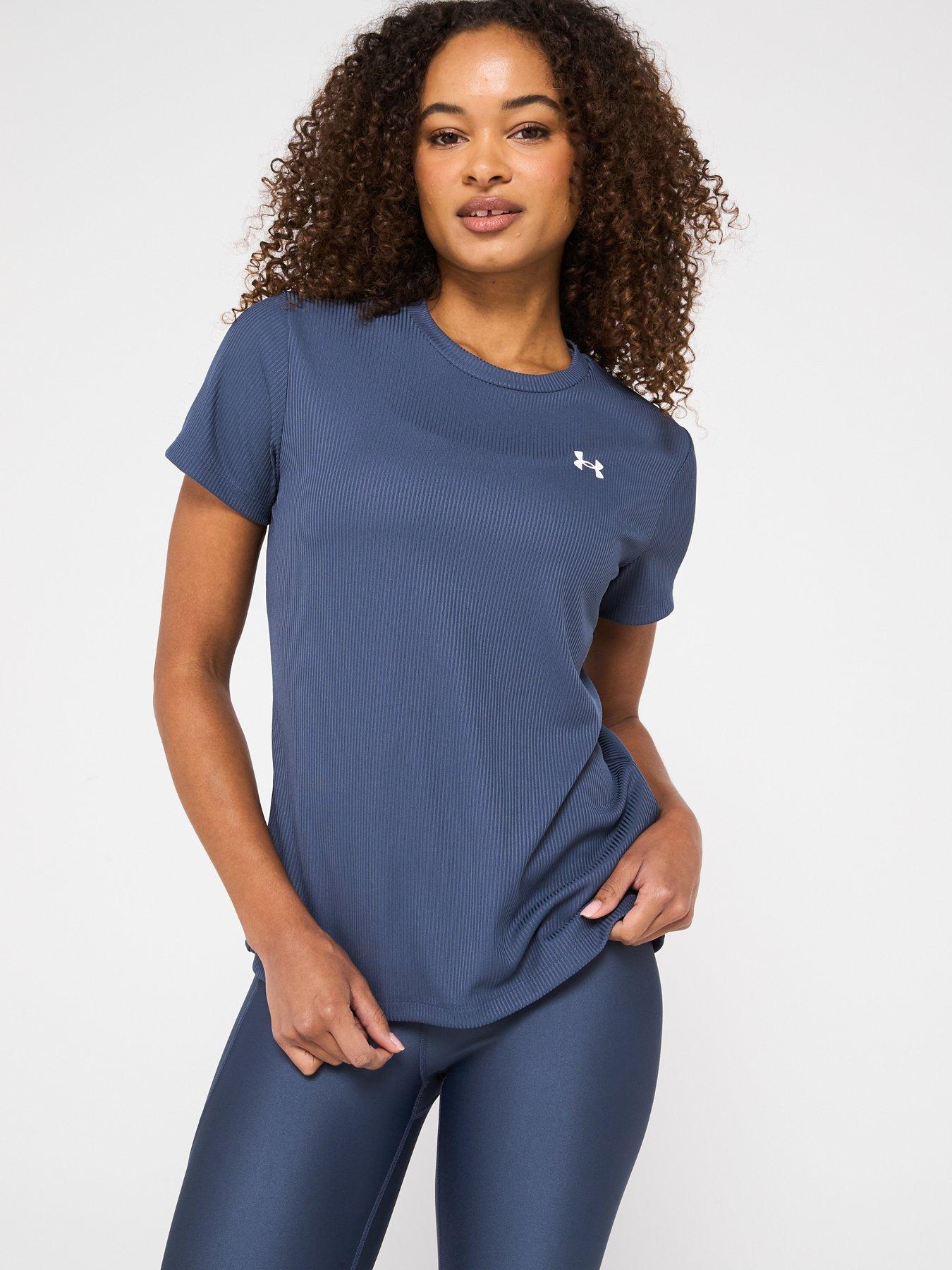 undefined Womens Training Tech Rib T-Shirt - Grey