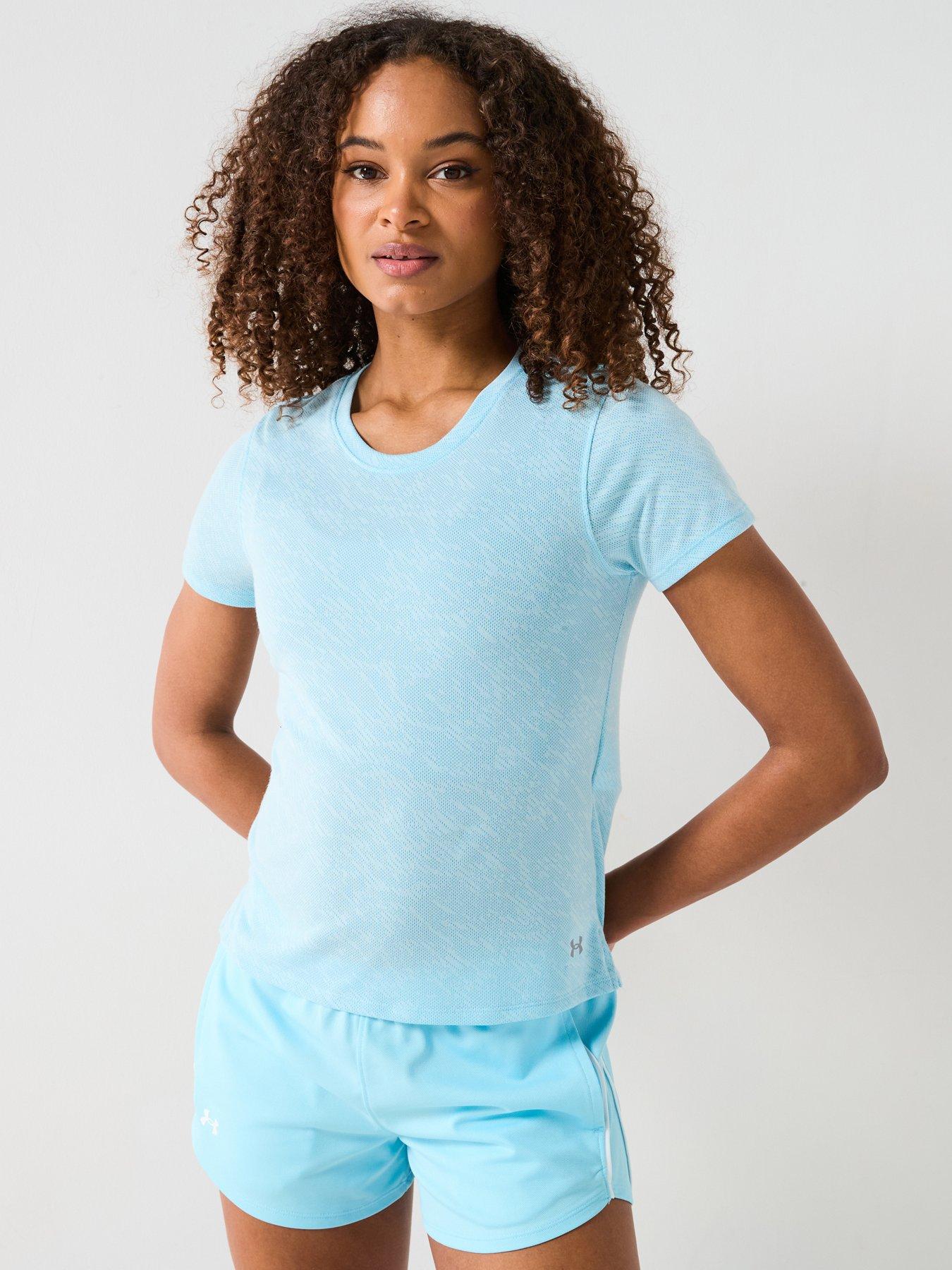  image of under-armour-womens-running-launch-camo-t-shirt-blue