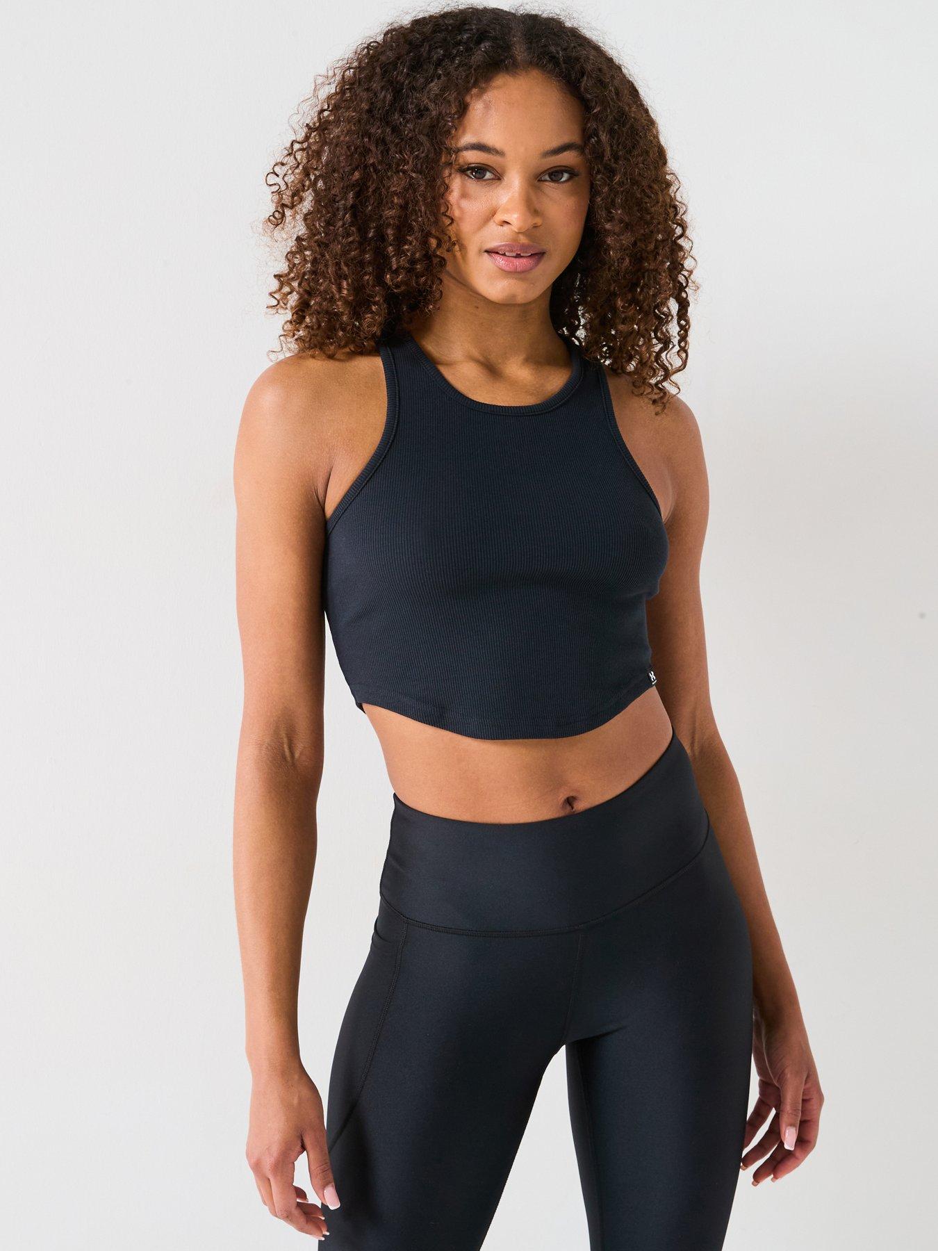 undefined Womens Training Rival Rib Tank - Black