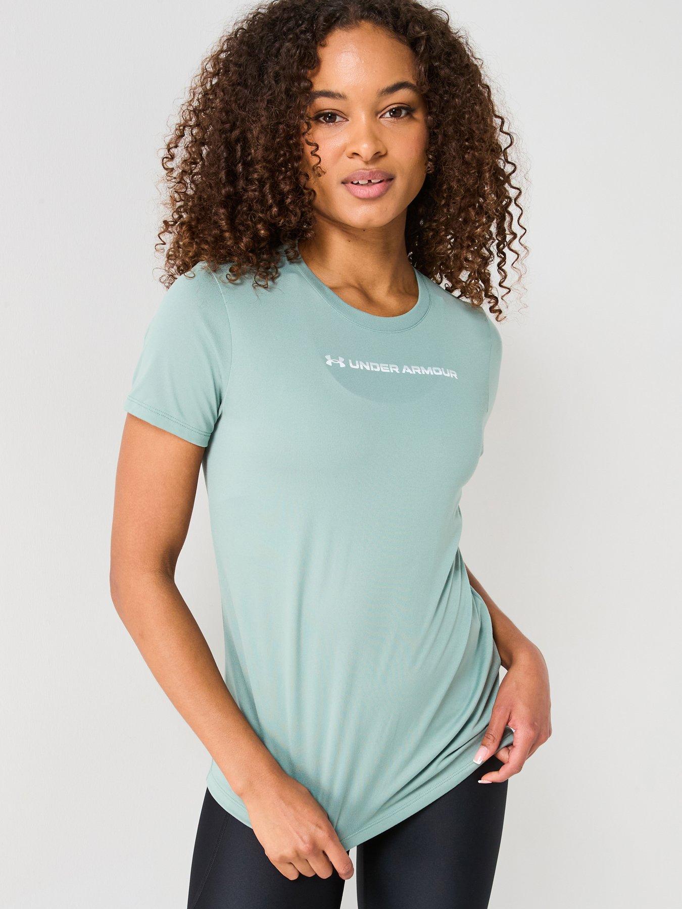  image of under-armour-womens-tech-graphic-t-shirt-green