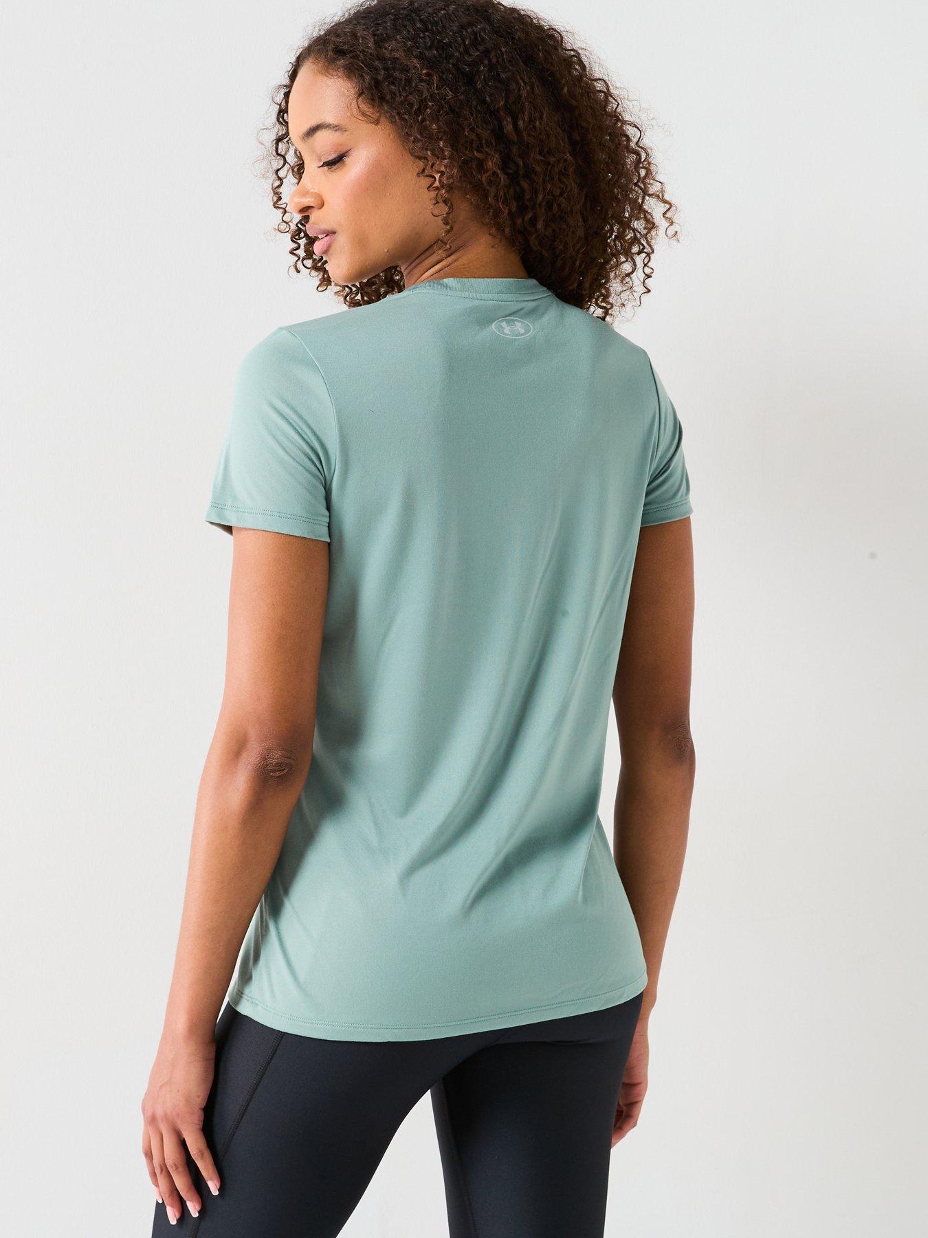  image of under-armour-womens-tech-graphic-t-shirt-green