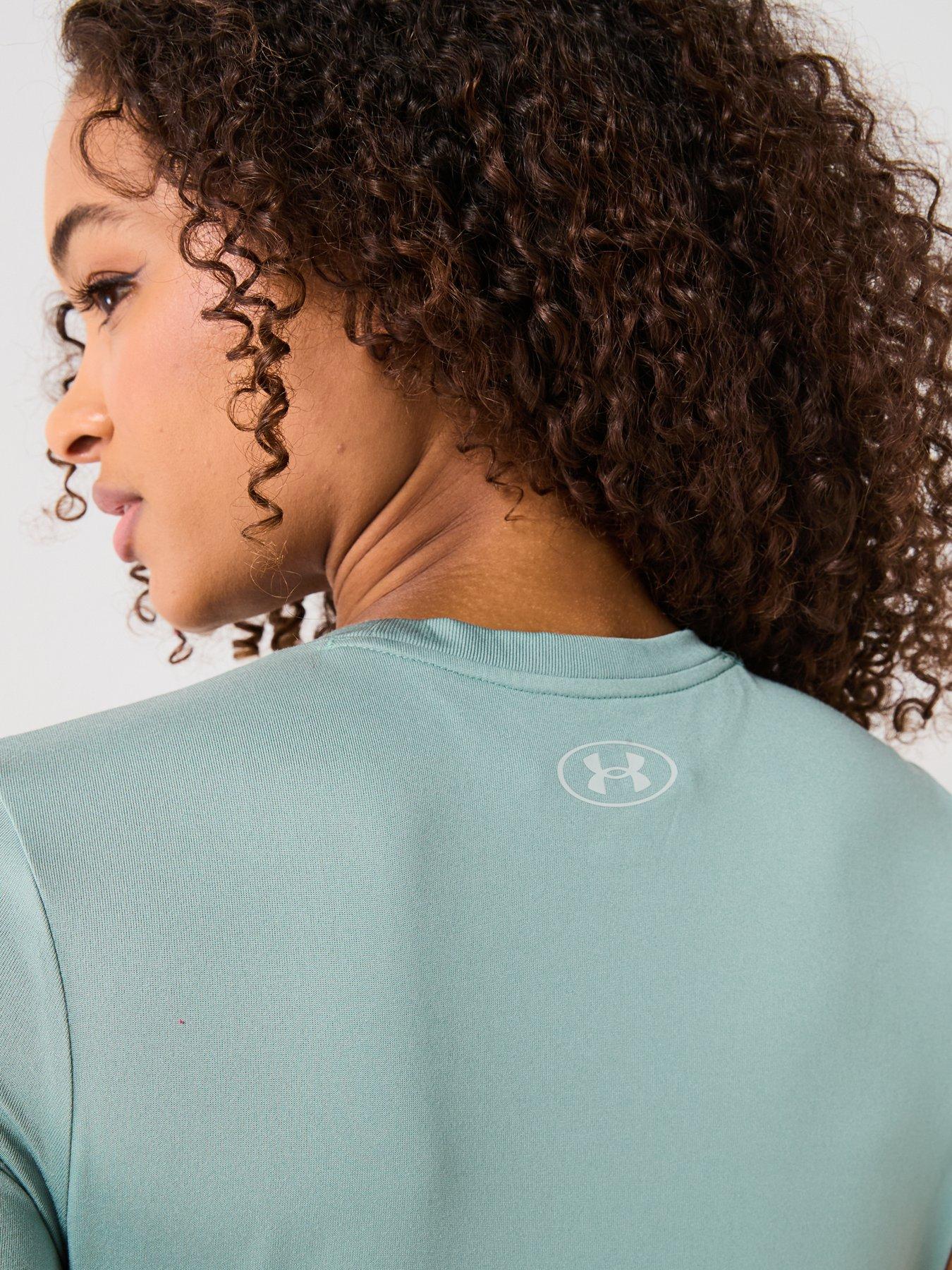  image of under-armour-womens-tech-graphic-t-shirt-green