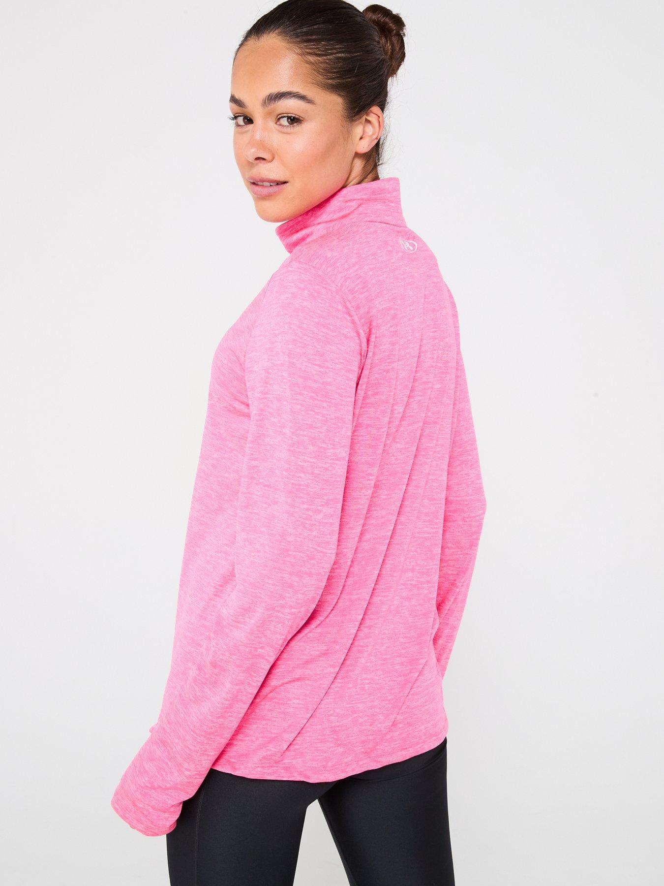 image of under-armour-womens-training-tech-twist-12-zip-top-pink