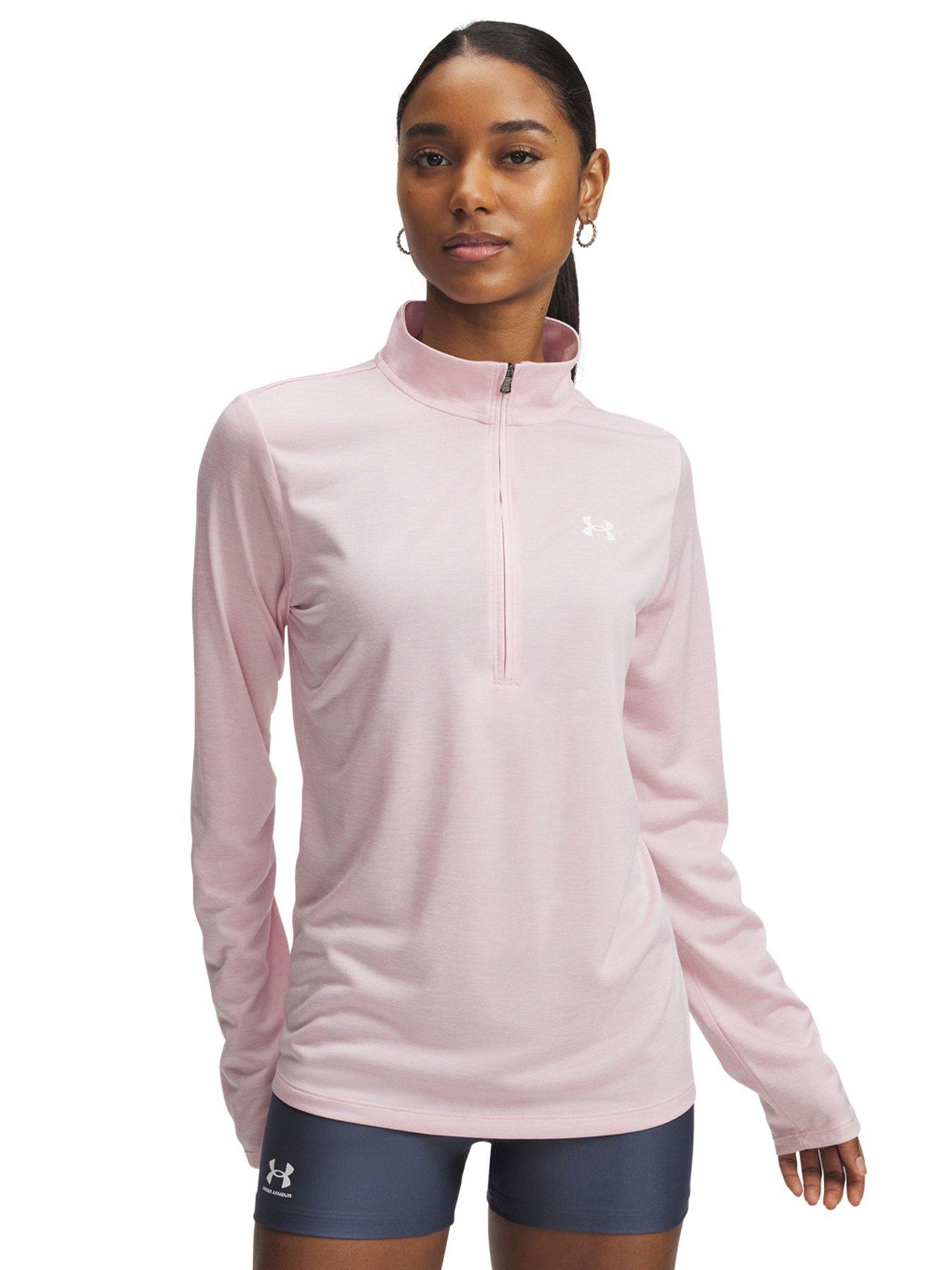 undefined Women's Training Tech Twist 1/2 Zip Top - Pink