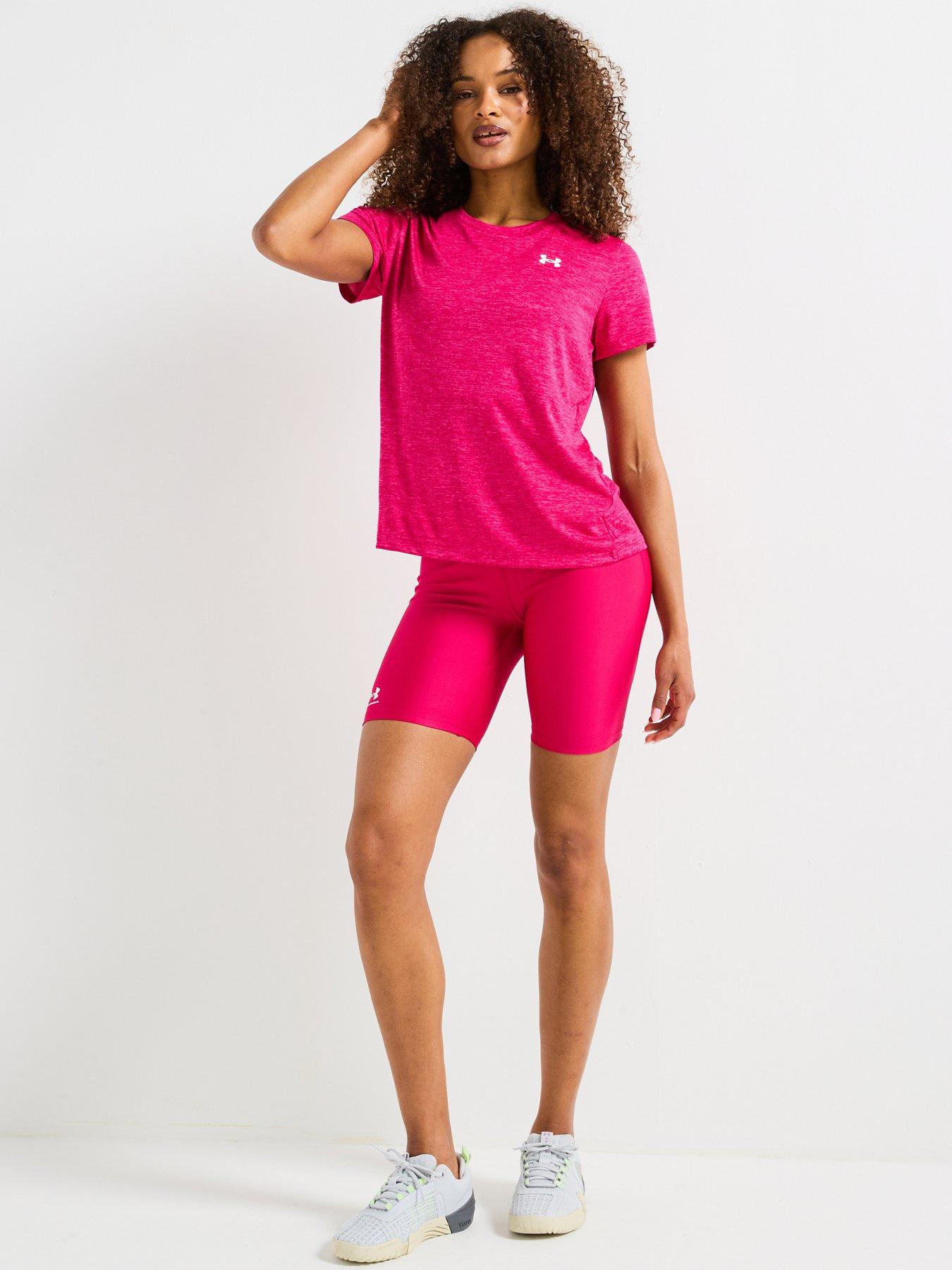  image of under-armour-womens-training-tech-twist-t-shirt-pink