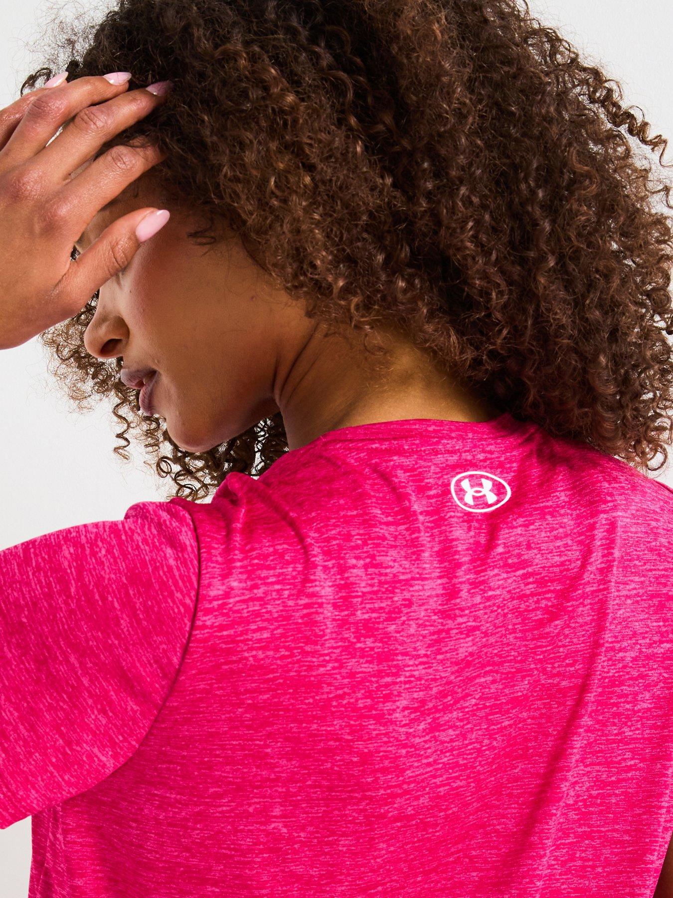  image of under-armour-womens-training-tech-twist-t-shirt-pink