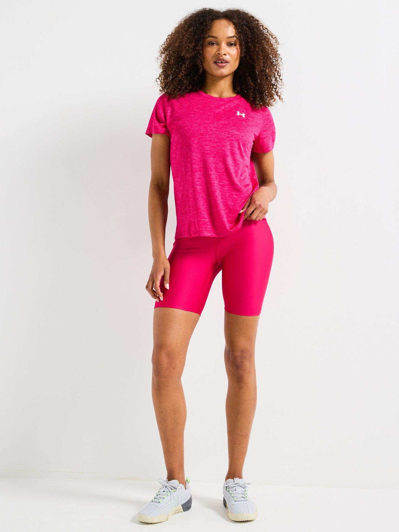  image of under-armour-womens-training-tech-twist-t-shirt-pink
