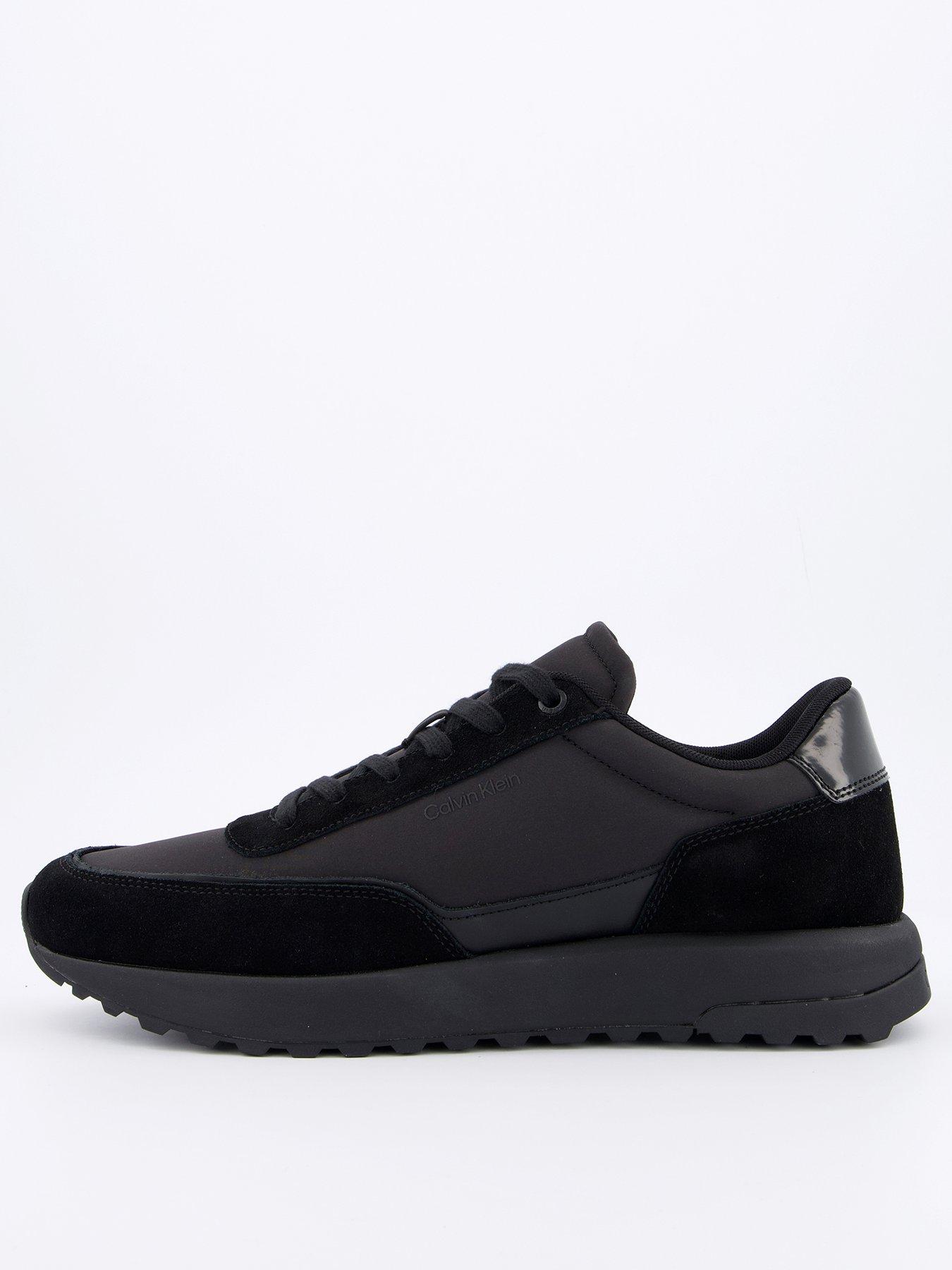  image of calvin-klein-low-top-reprieve-mixed-media-running-shoes-black