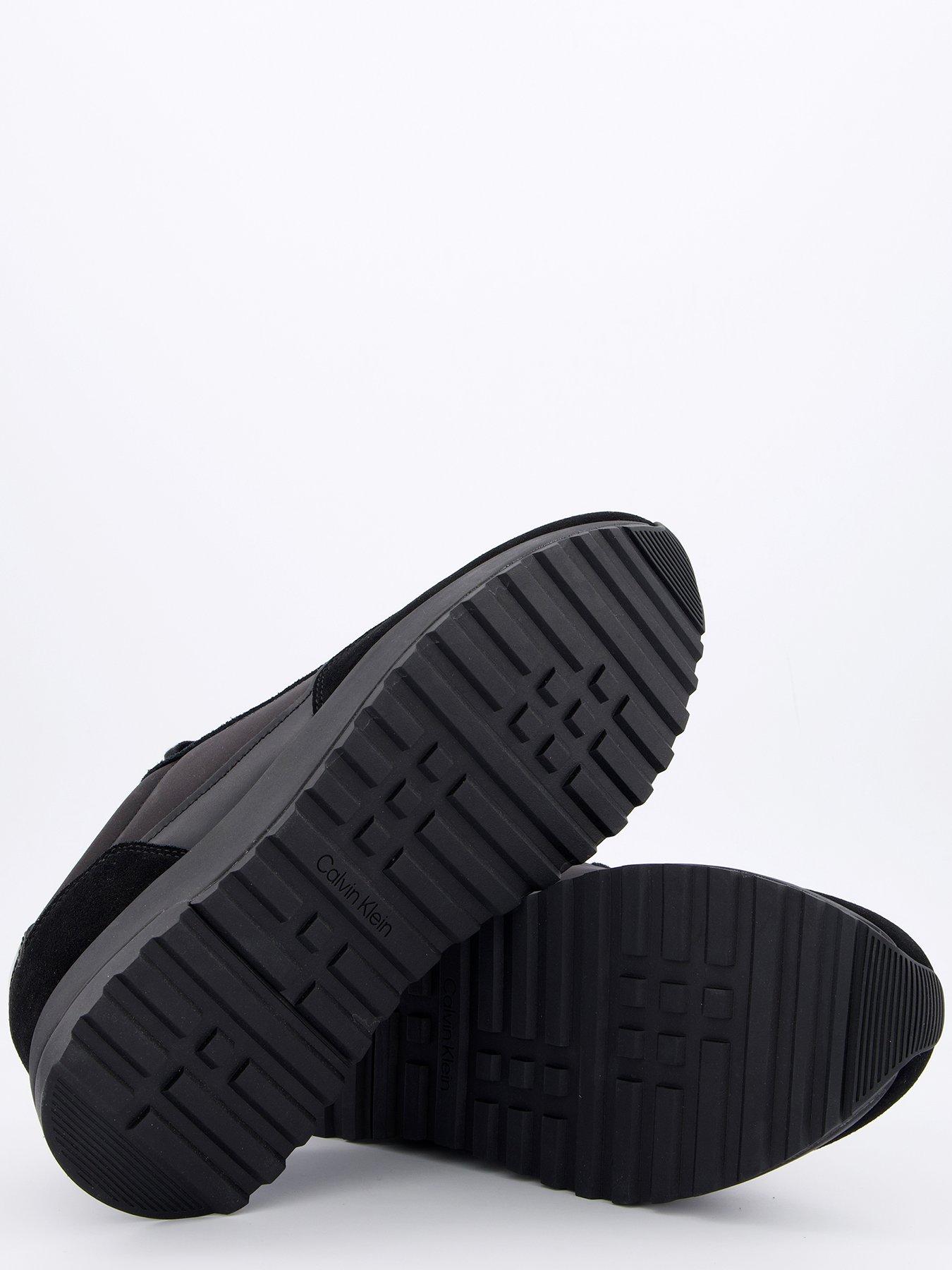  image of calvin-klein-low-top-reprieve-mixed-media-running-shoes-black